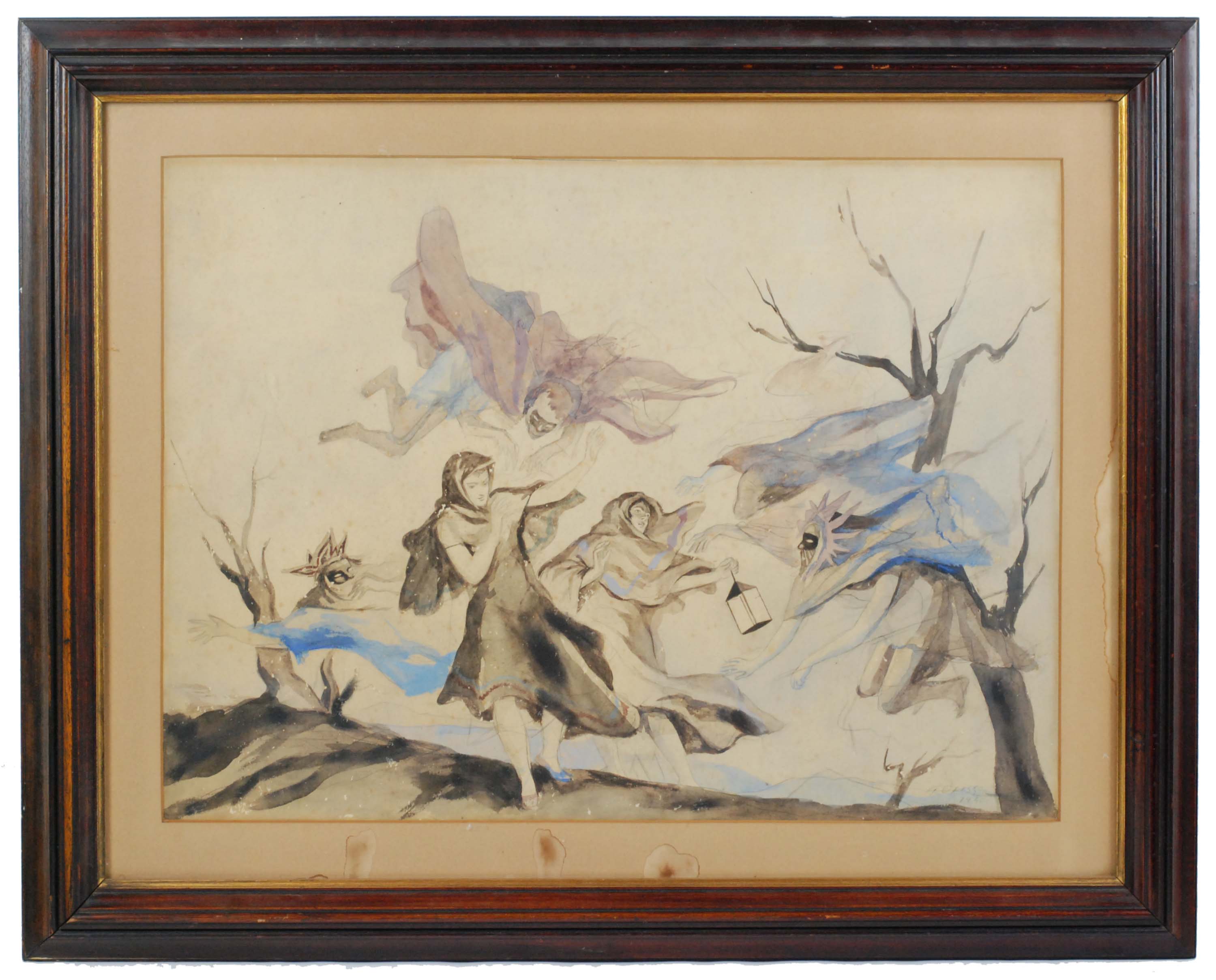 ALFRED OPISSO CARDONA (1907-1980) "Scene from a fairy tale"