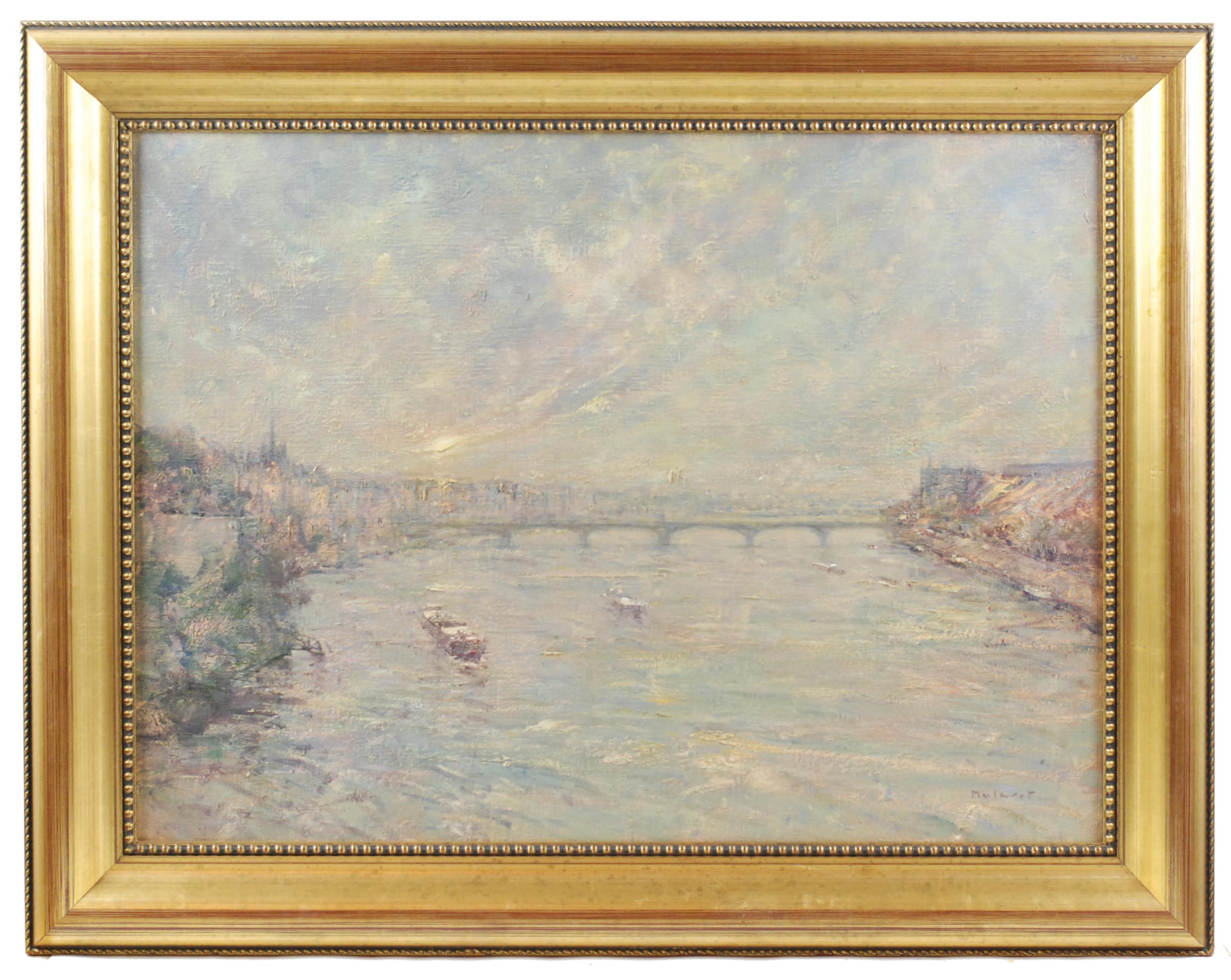 JAUME VILLANUEVA MALARET (1940), "View of Paris", Oil on ca