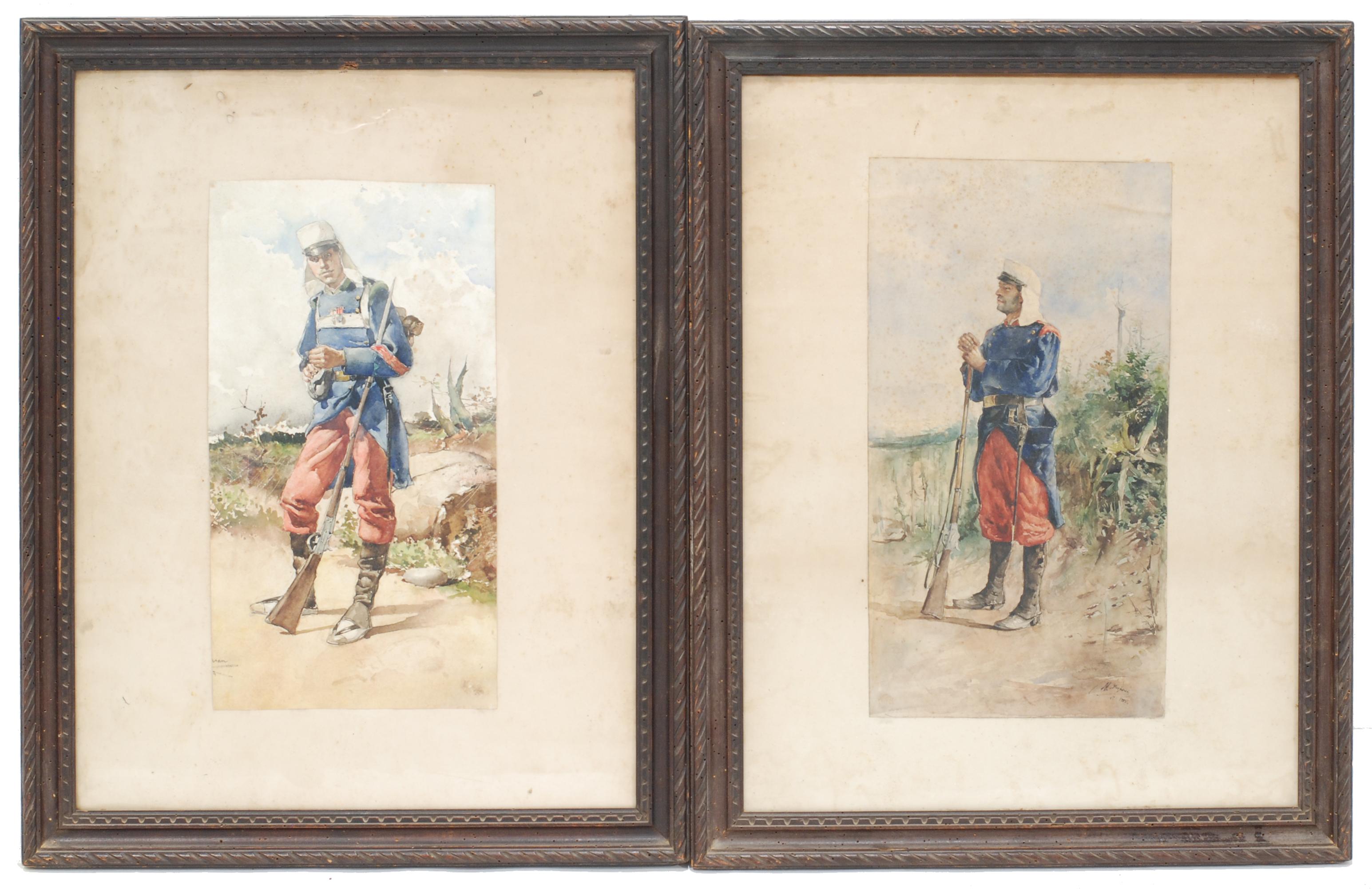 MARIANO BARBASAN Y LAGUERUELA (1864-1924), "Militares"