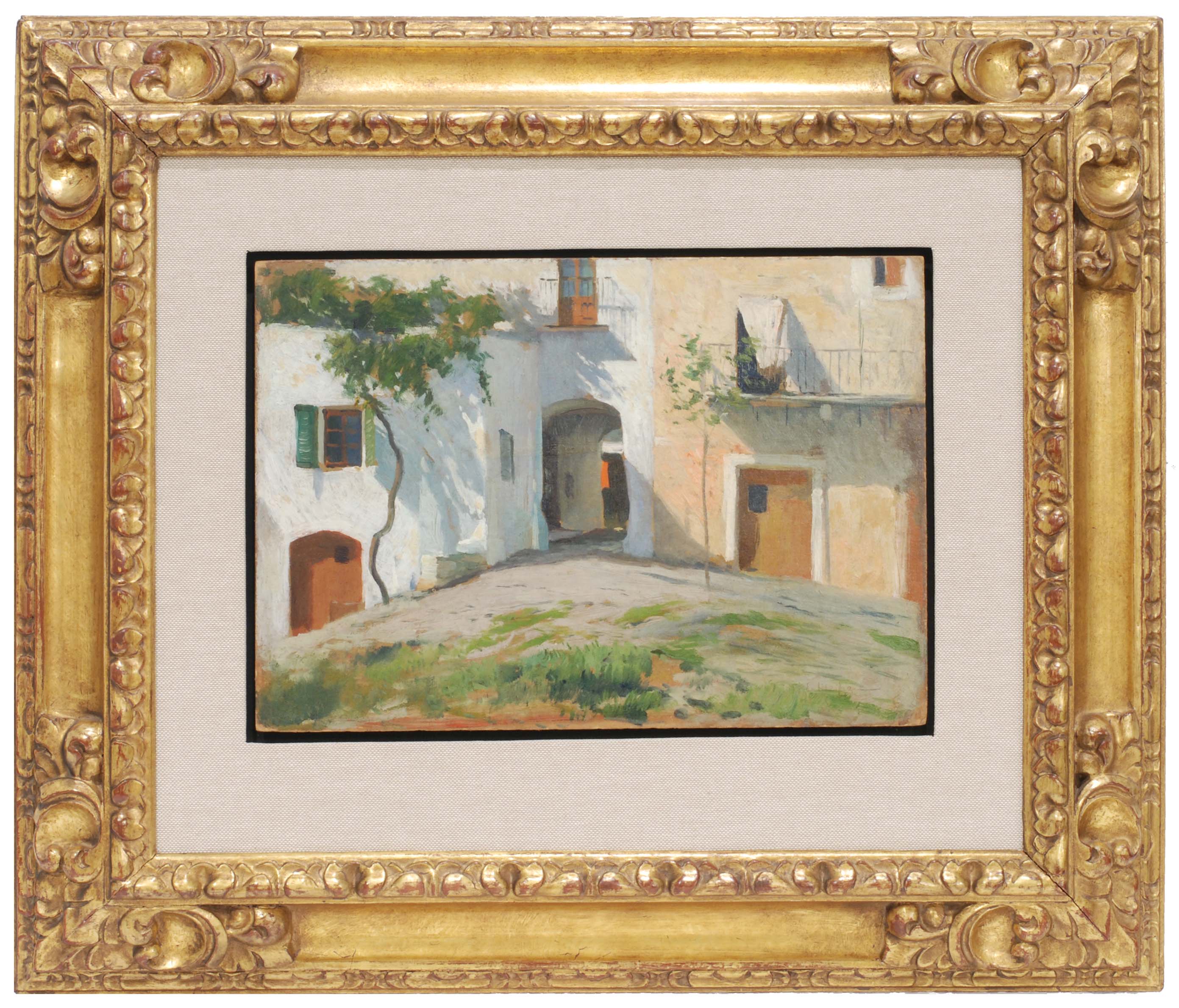 ELISEU MEIFRÉN ROIG (1859-1940), "El portal-Cadaqués"., Óle