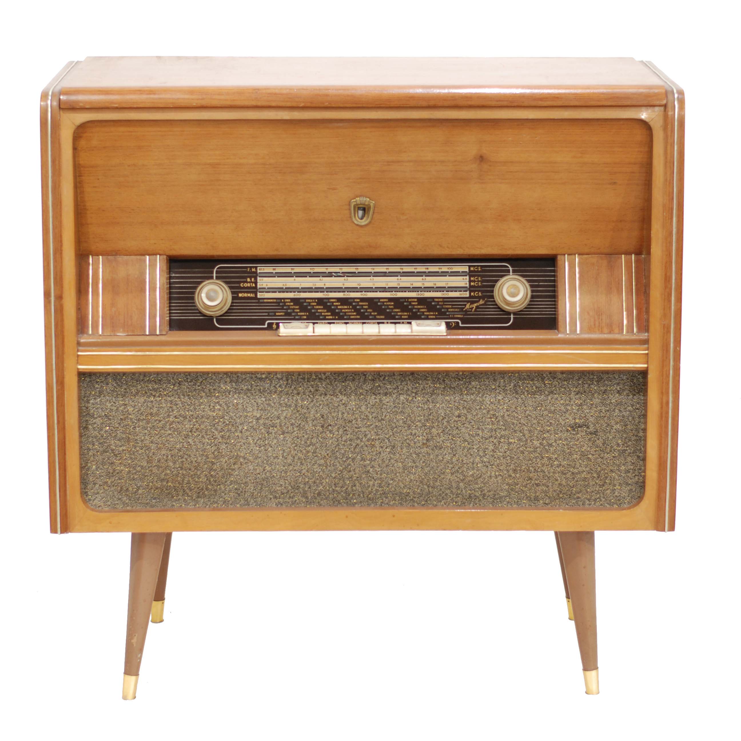 MUEBLE TOCADISCOS ALEMÁN "MAGESTIC", CIRCA 1960