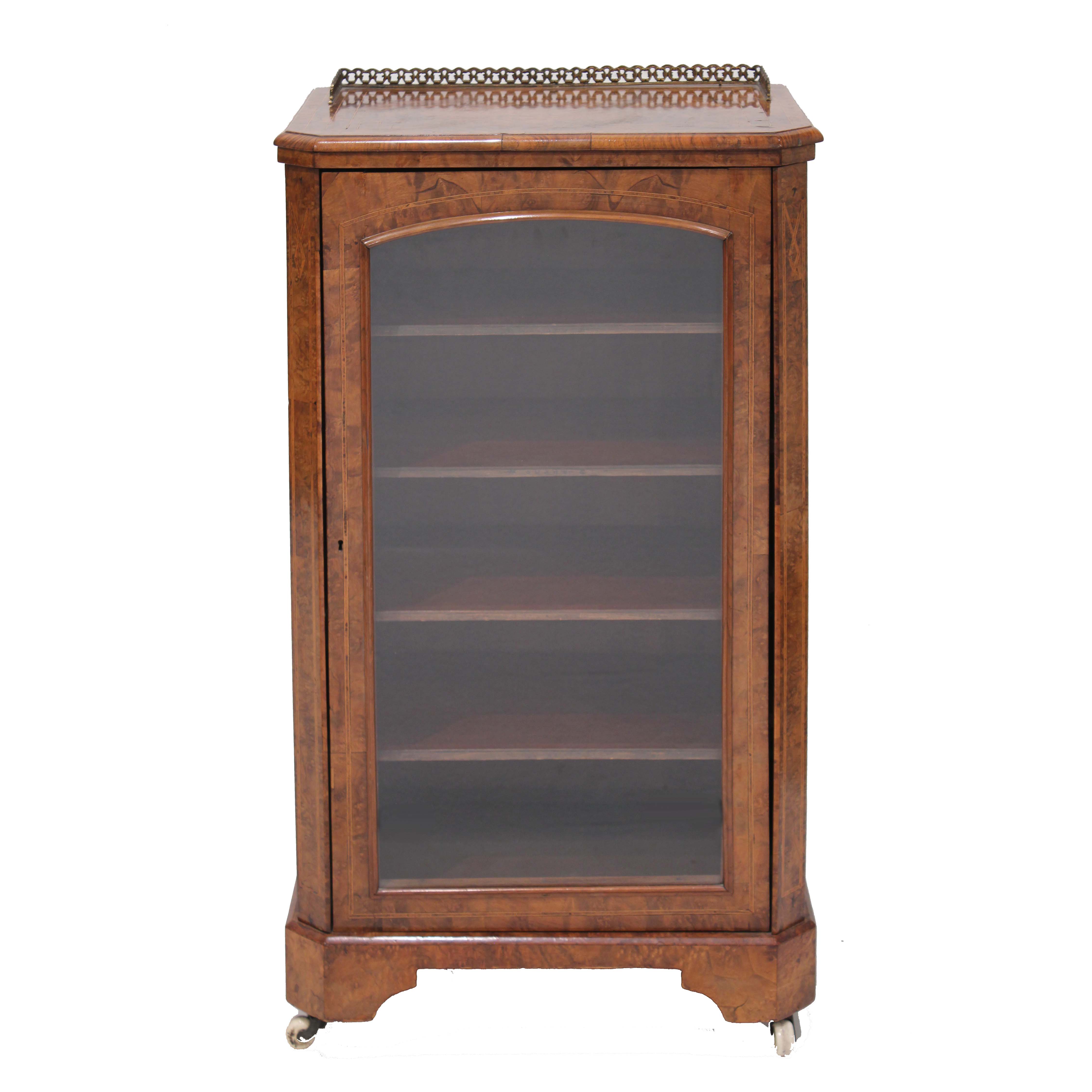 VICTORIAN MUSIC CABINET, C19th.