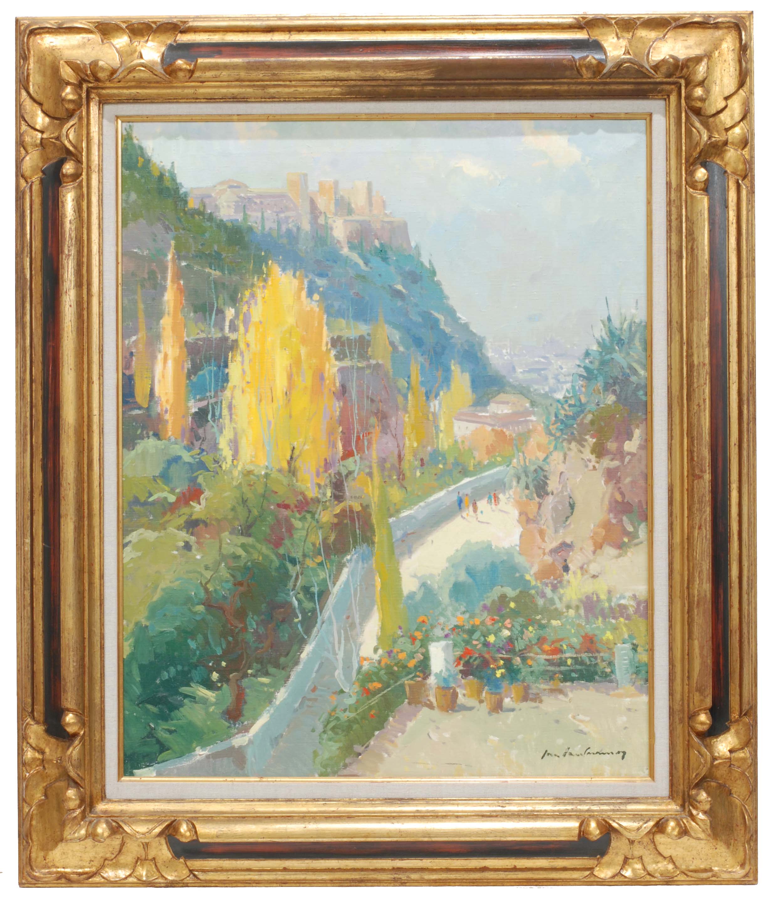 JOSE LUIS CASTANE (XX) "Otoño en la Alhambra".