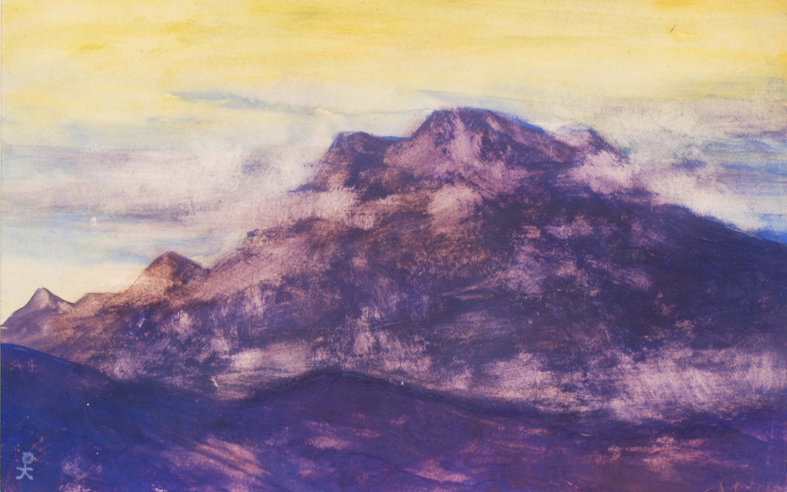 SEGÚN MODELO DE NIKOLAI ROERICH (1874-1947)., "Montañas del