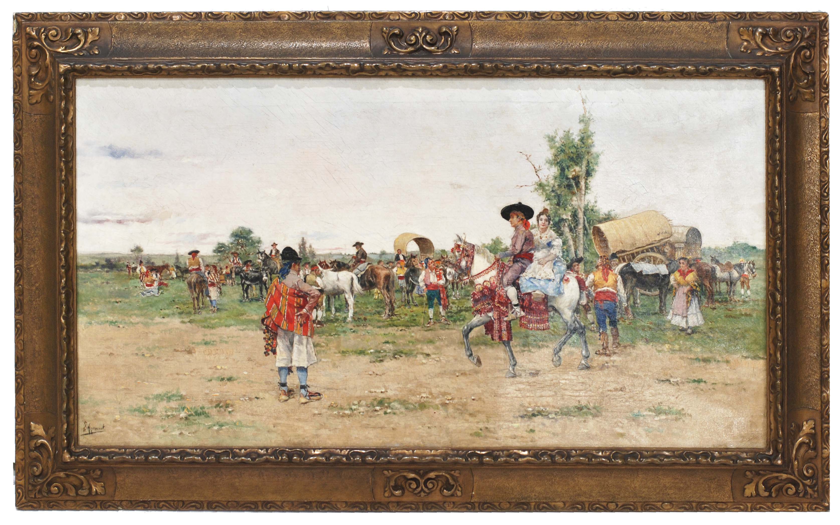 JOAQUIM AGRASSOT Y JUAN  (1836-1919)., "Romería".