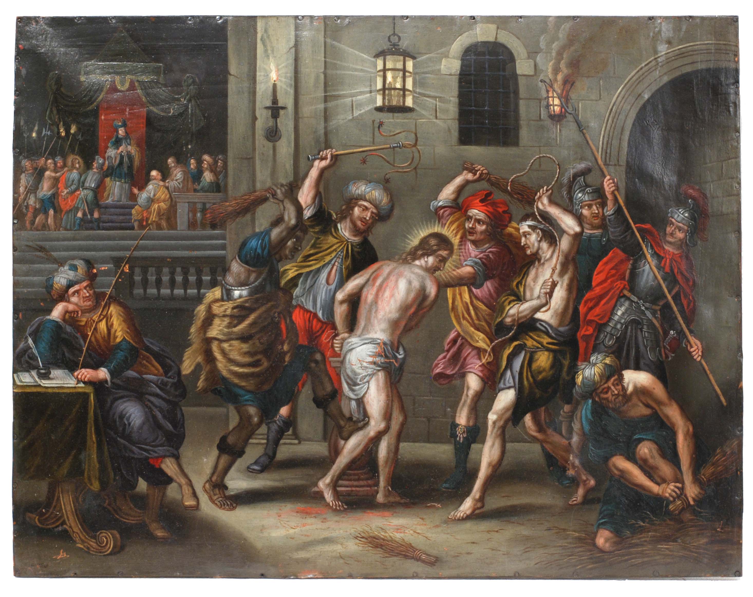 PEETER SION (1624-1695). "Flagelación de Cristo".