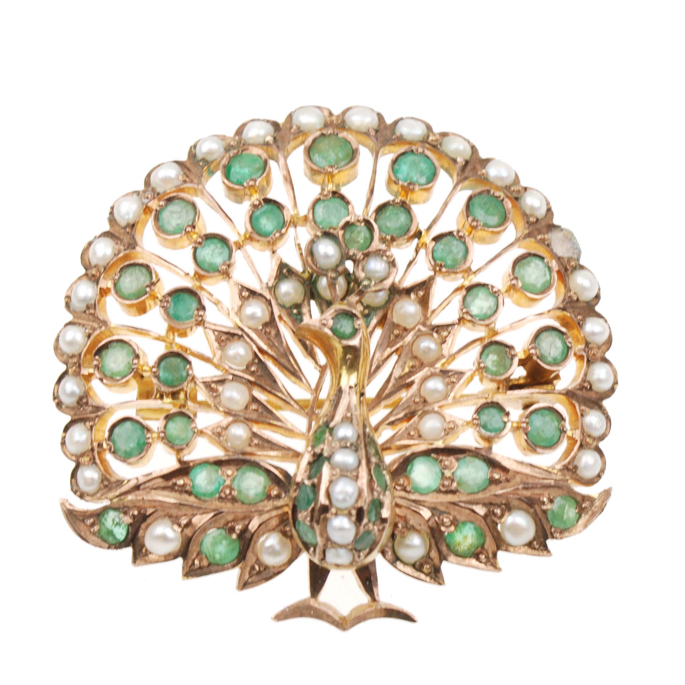 BROCHE-COLGANTE COLOMBIANO.