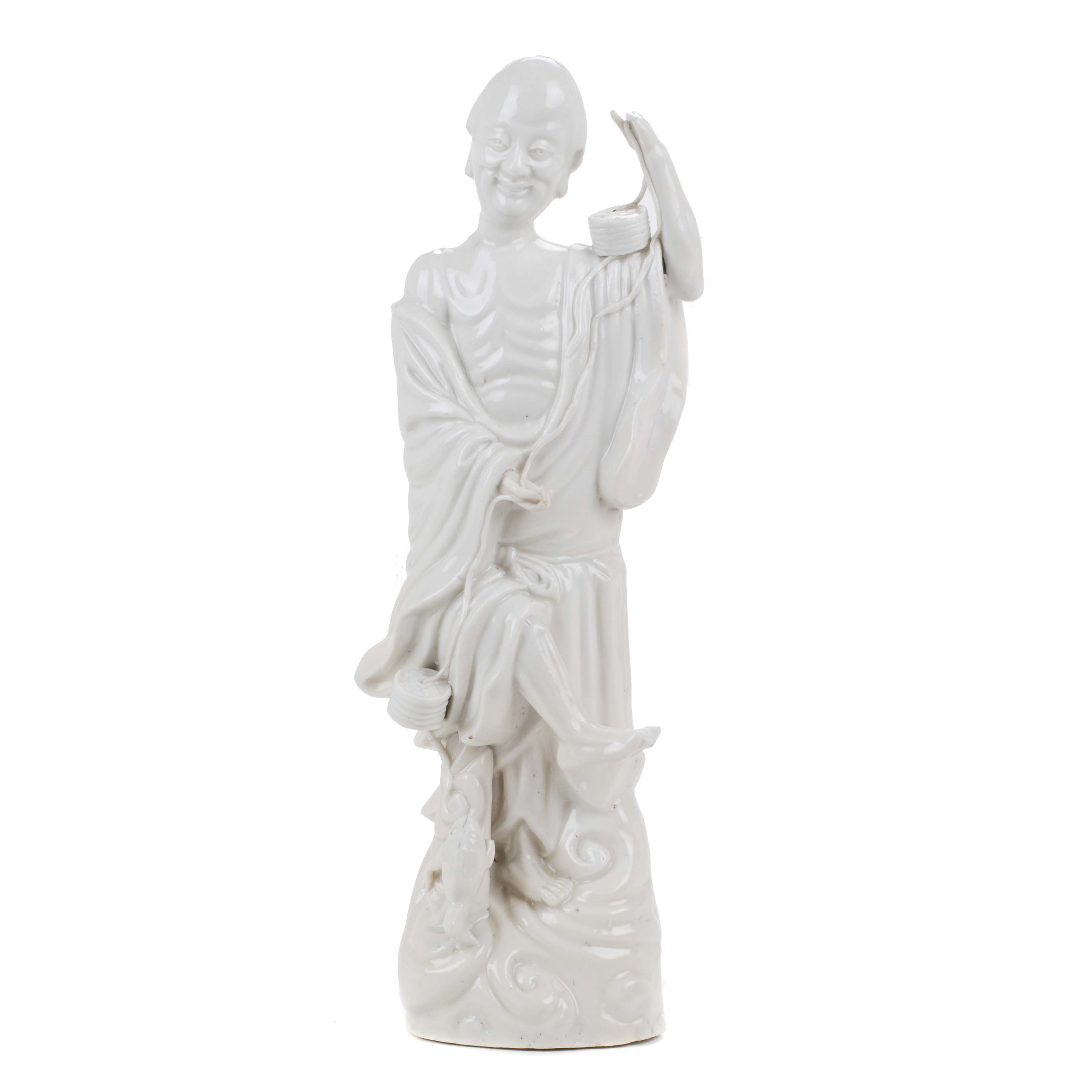 ESCULTURA EN PORCELANA CHINA, "BLANC DE CHINE", SIGLO XIX
