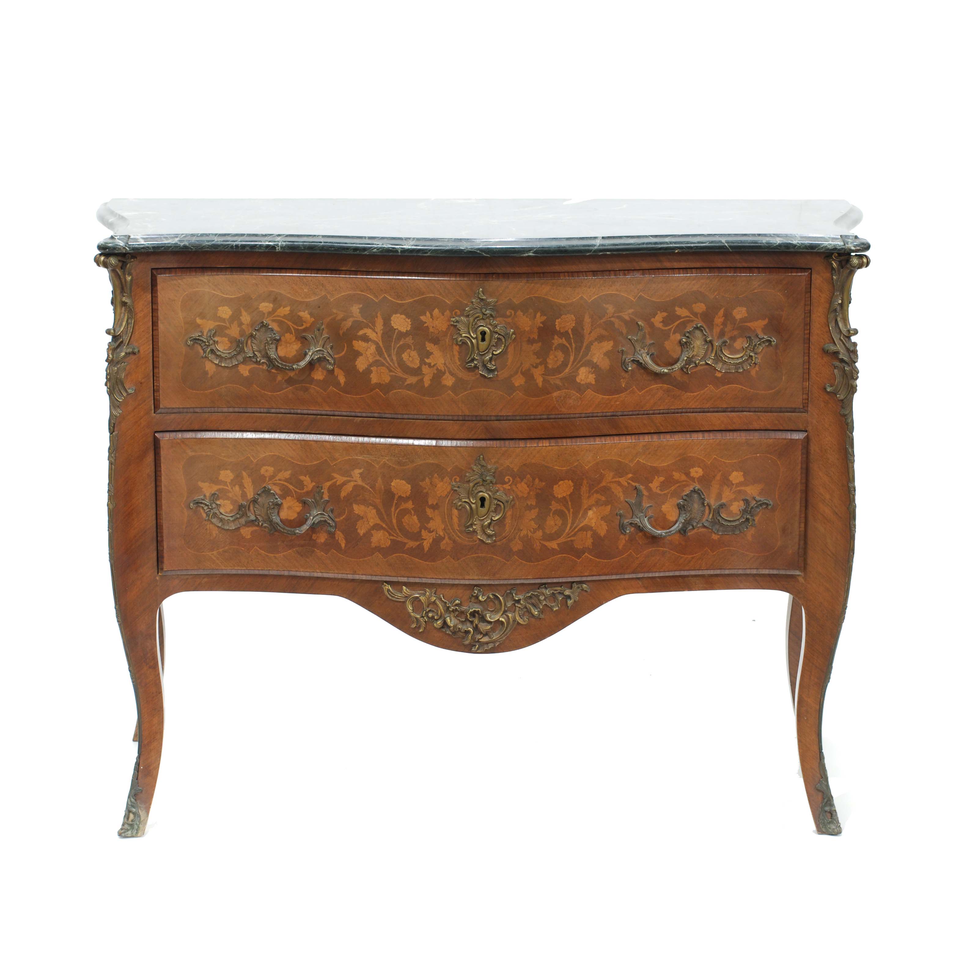 LOUIS XV STYLE FRENCH CHEST OF DRAWERS.  C20th