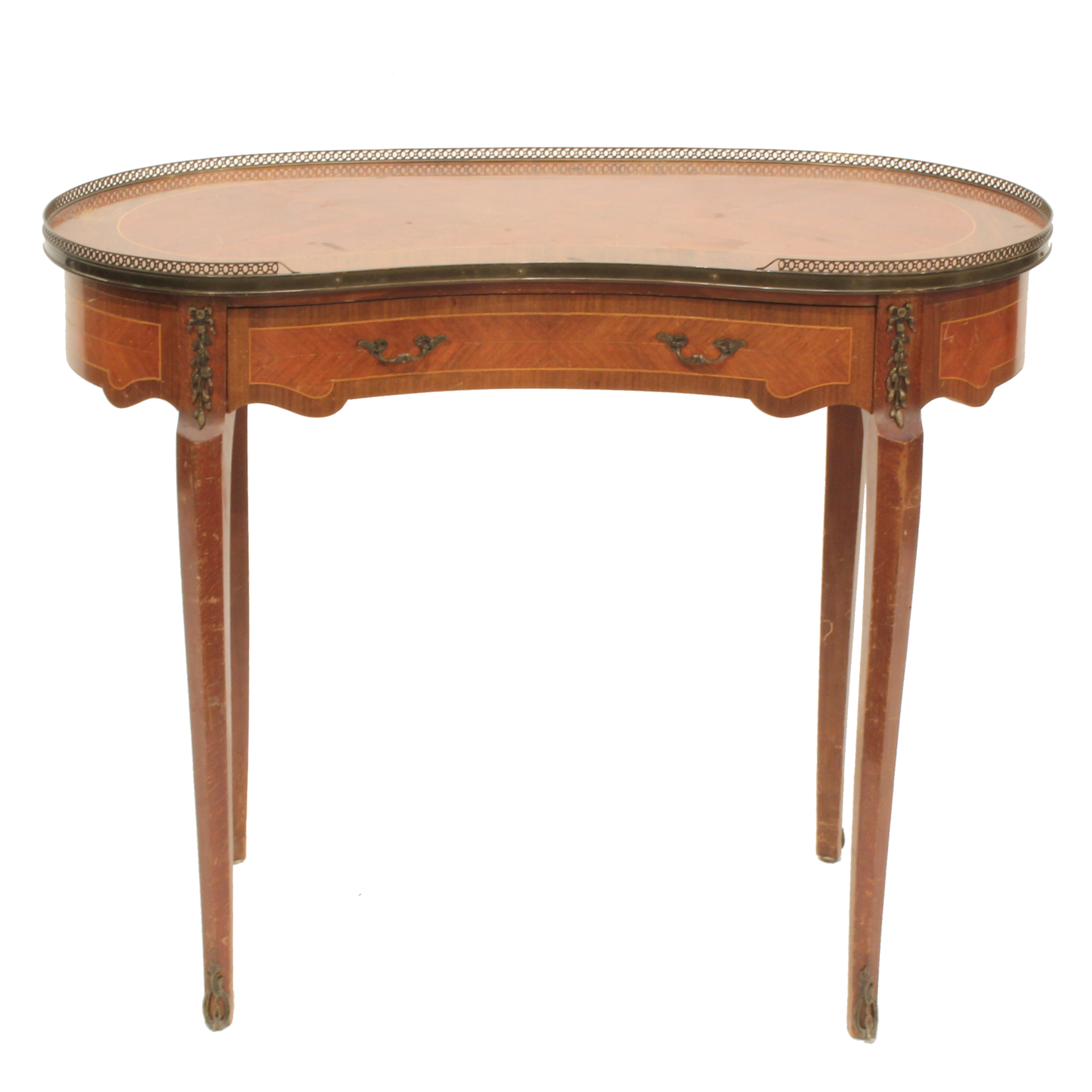 KIDNEY SHAPED SIDE TABLE