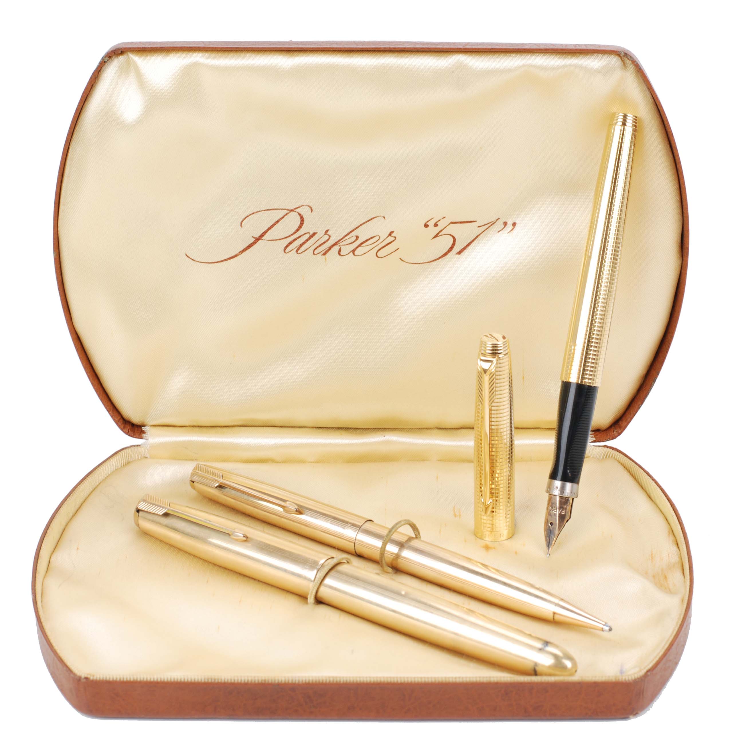 PARKER. DOS PLUMAS Y UN PORTAMINAS.