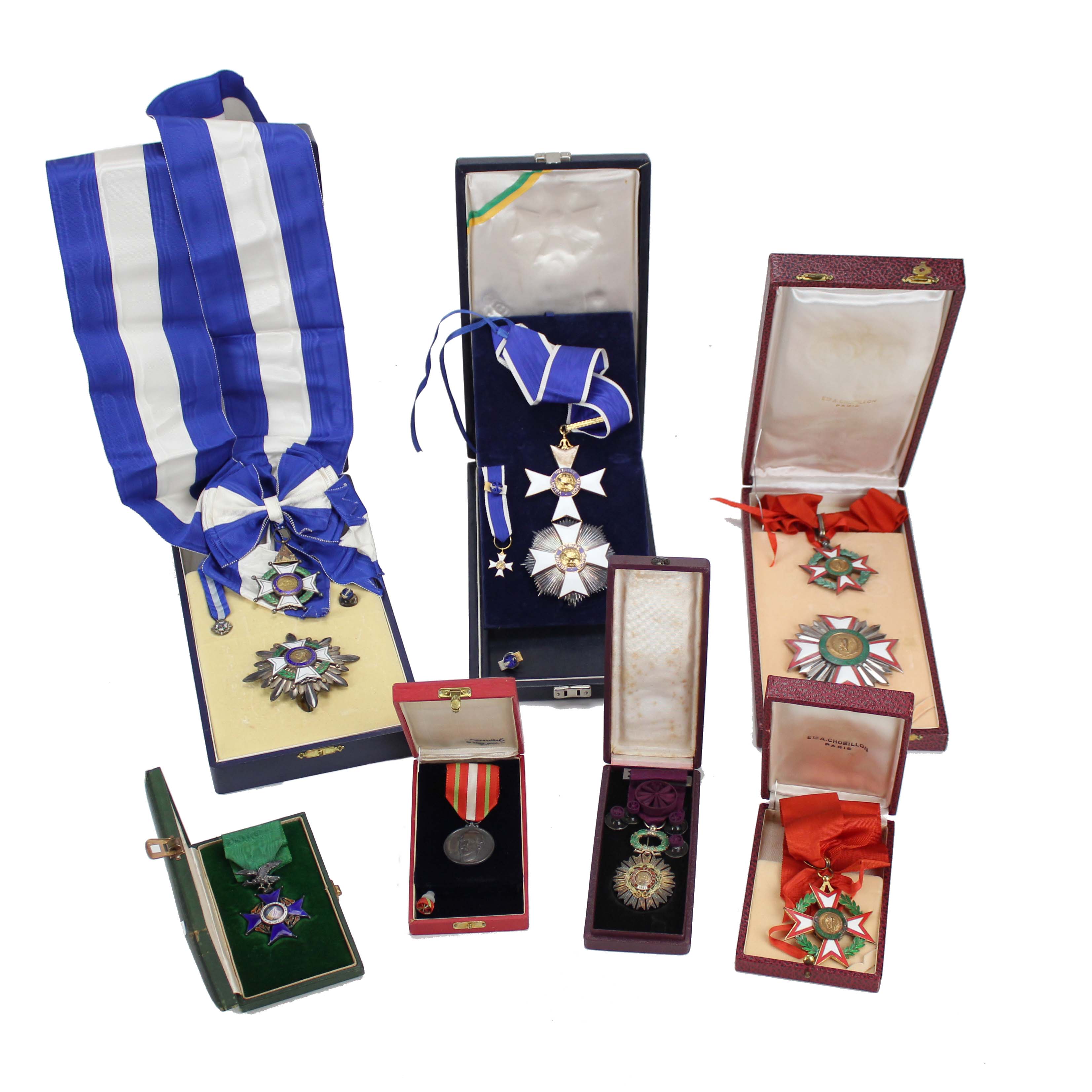 SIETE JUEGOS DE MEDALLAS Y CONDECORACIONES, SIGLO XX