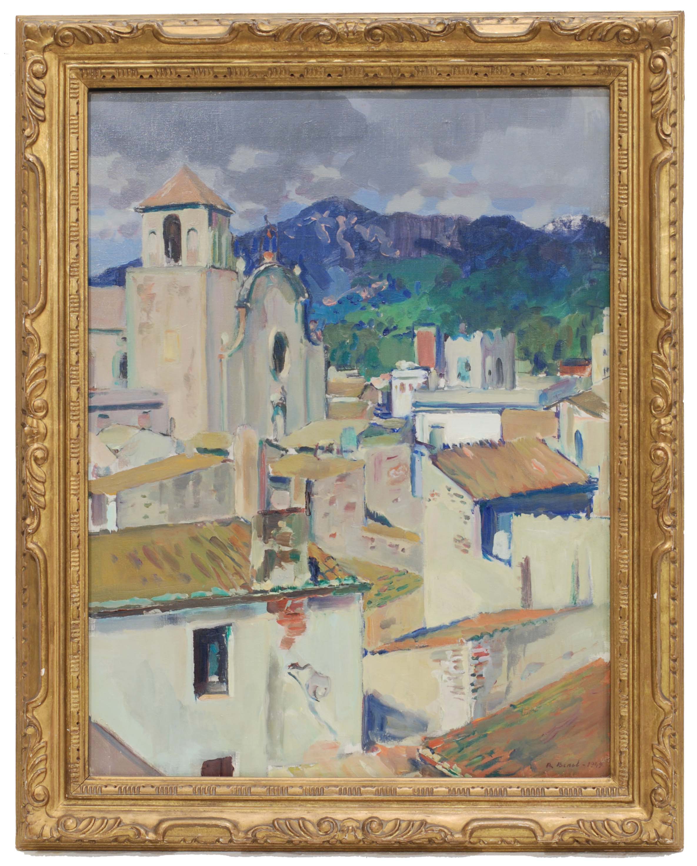 RAFAEL BENET (1889 -1979). "Núvols de tardor, Tossa".