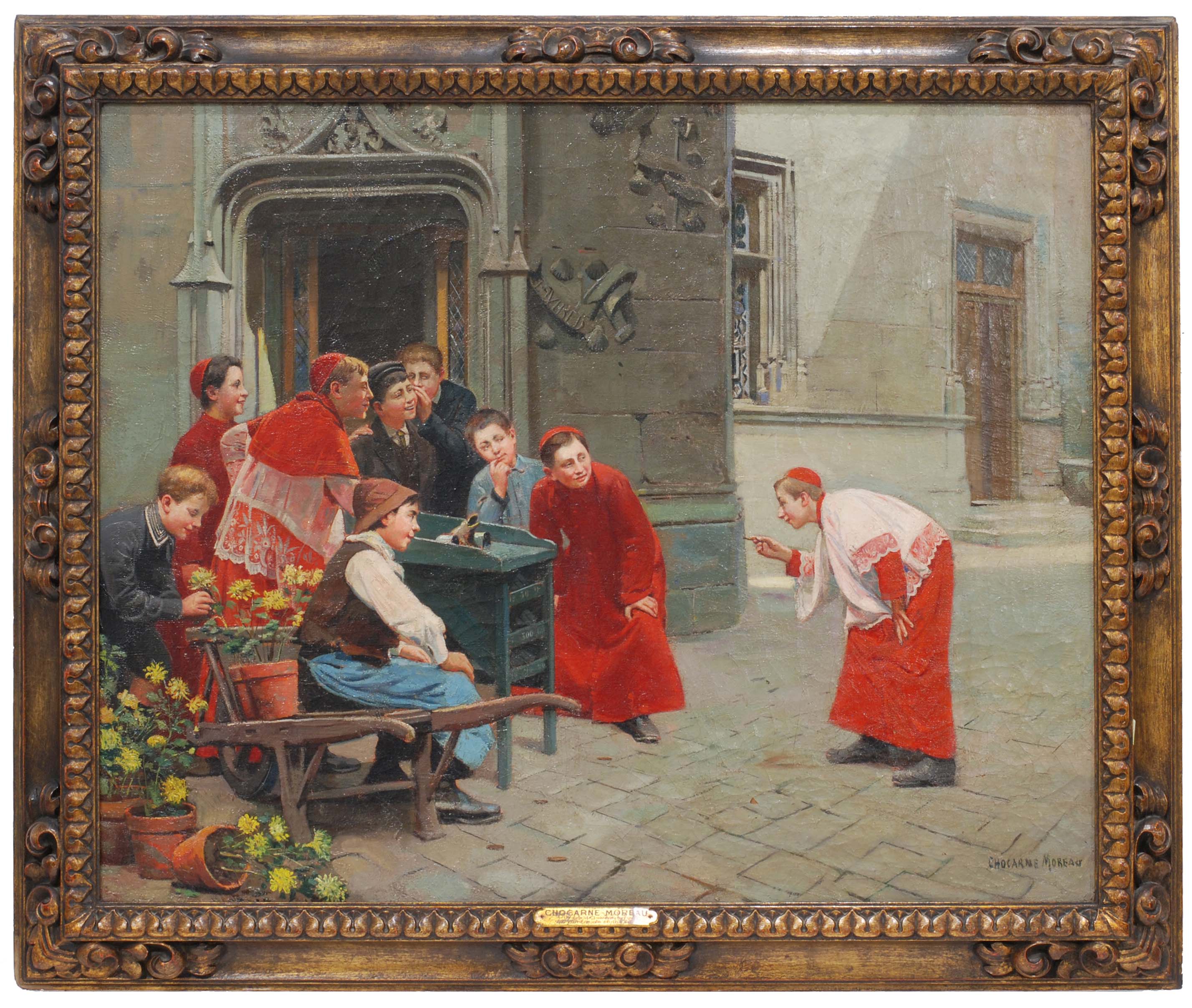 PAUL-CHARLES CHOCARNE-MOREAU (1855-1931). "Le Jeu de la Gre