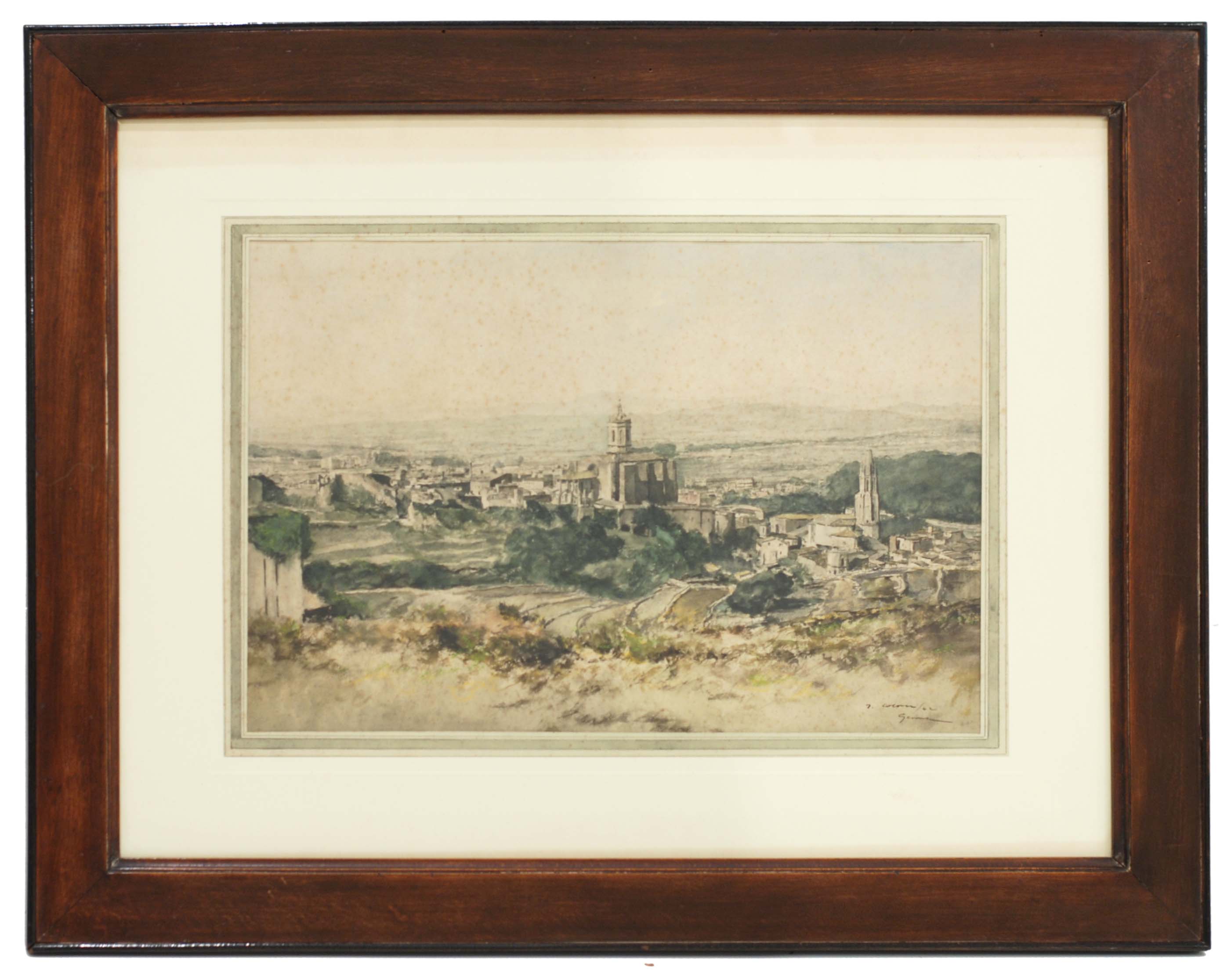 JOAN COLOM I AUGUSTI (1879-1969). "Vista de Girona".