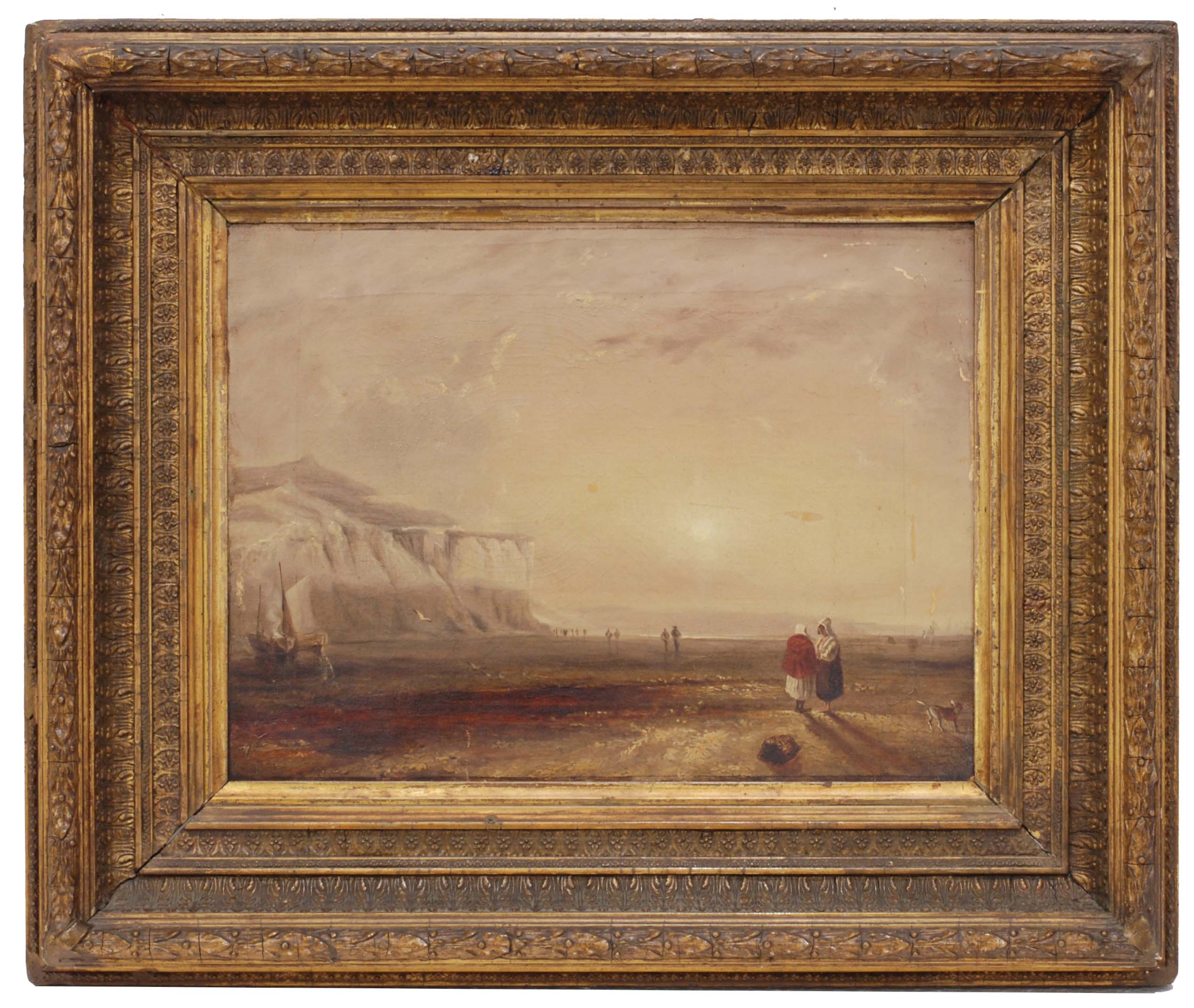 20TH CENTURY SPANISH SCHOOL "PAISAJE CON BAJAMAR".