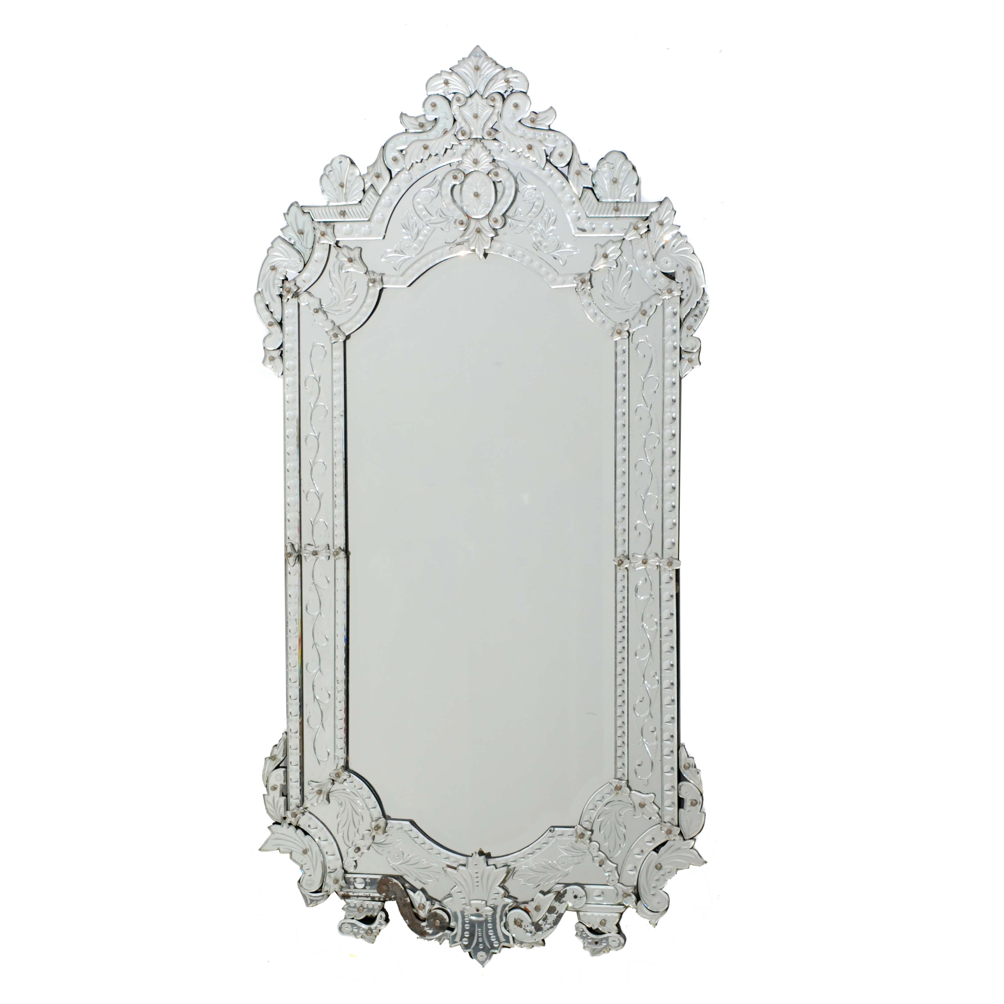 VENETIAN STYLE MIRROR, MID C20th