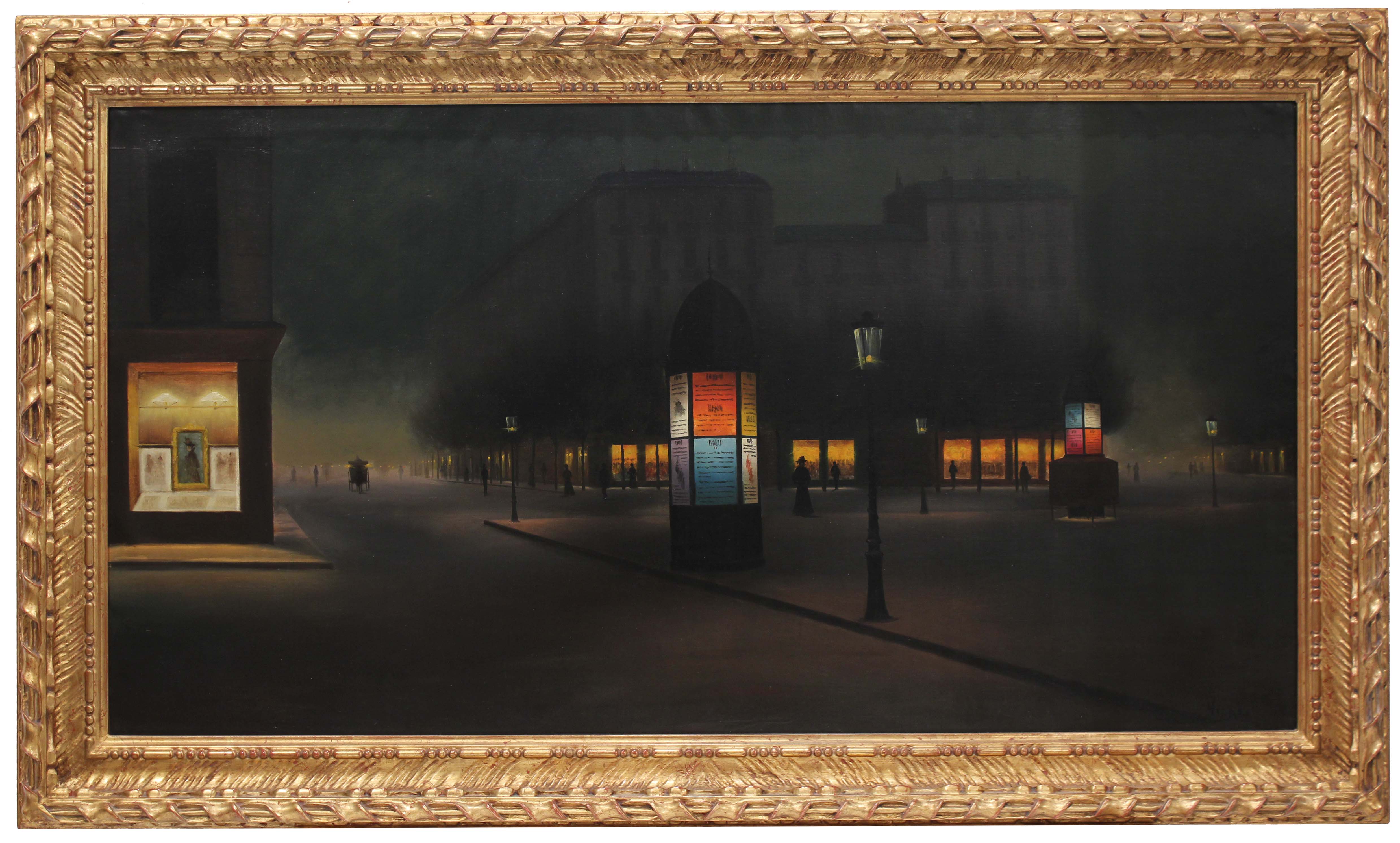JOSEP VIDAL VIDAL (1876-1950). "NIGHT VIEW OF PARIS".