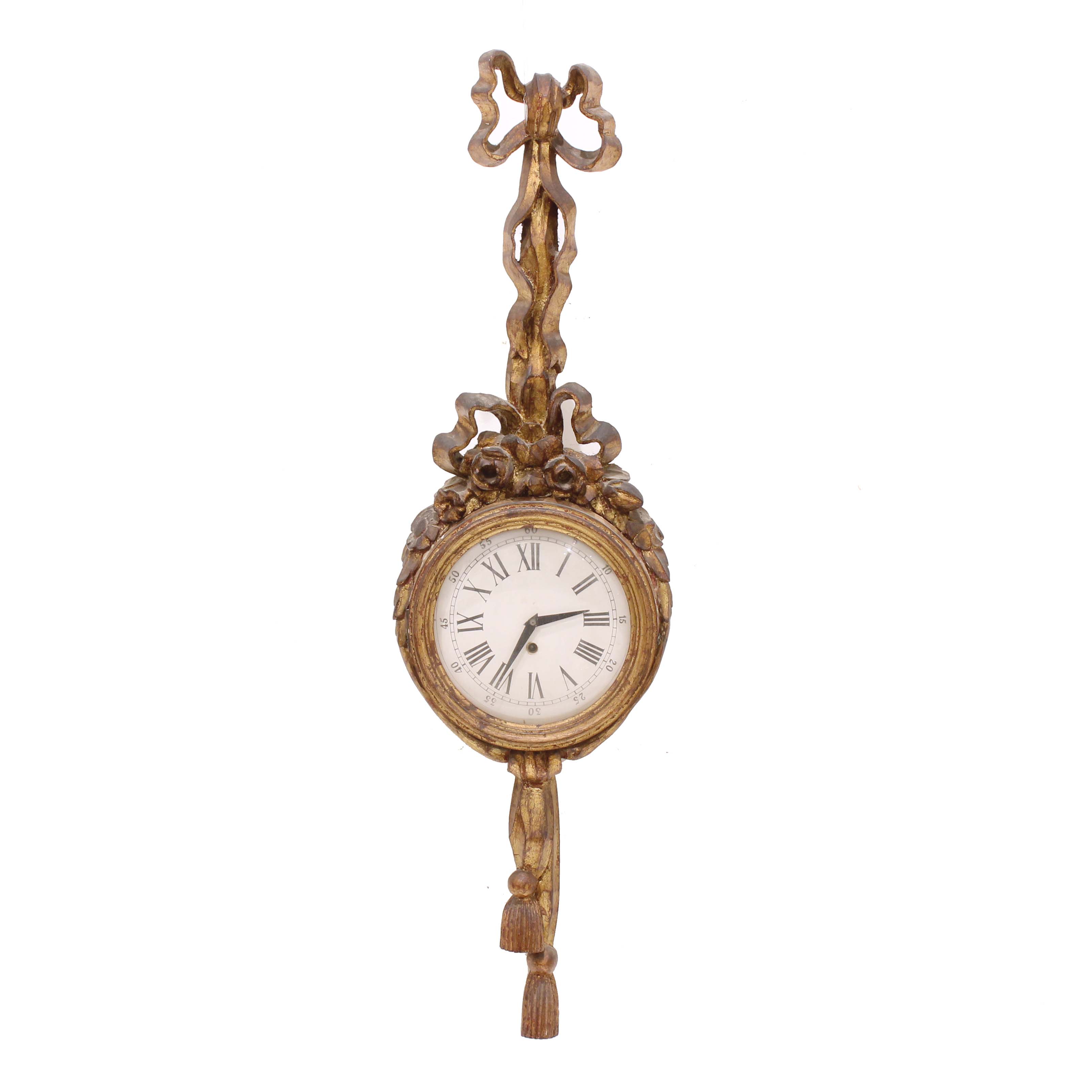 FRENCH STYLE WALL CLOCK, C20th 