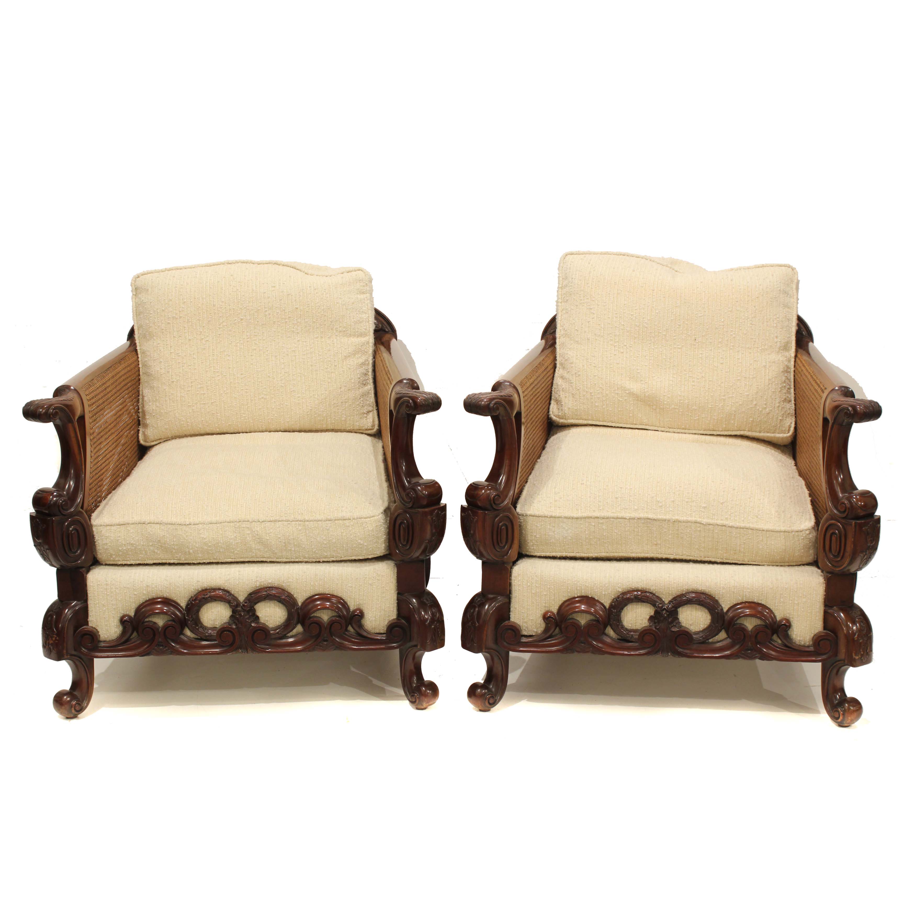PAIR OF ARMCHAIRS, C20th