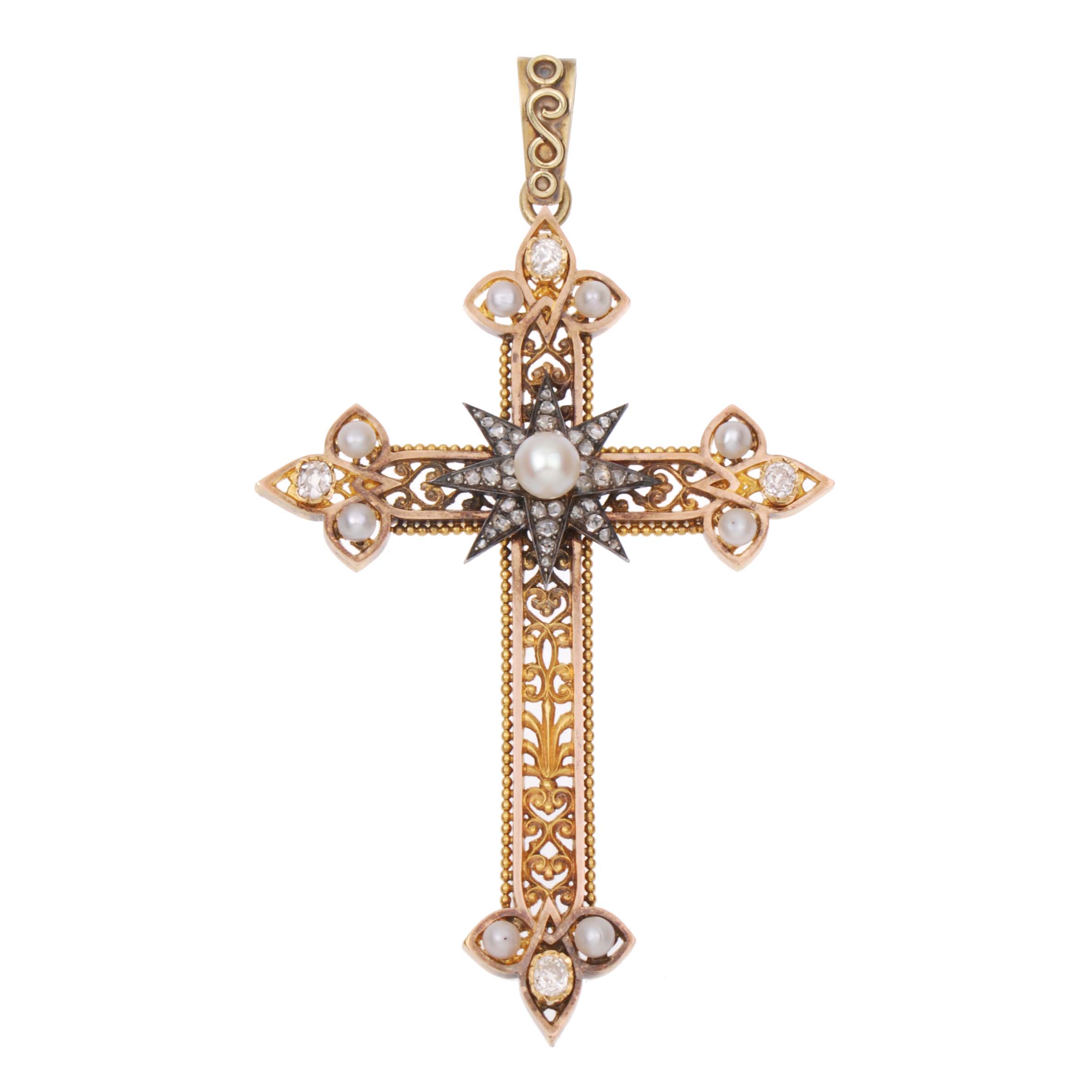 CROSS PENDANT, EARLY C 19th