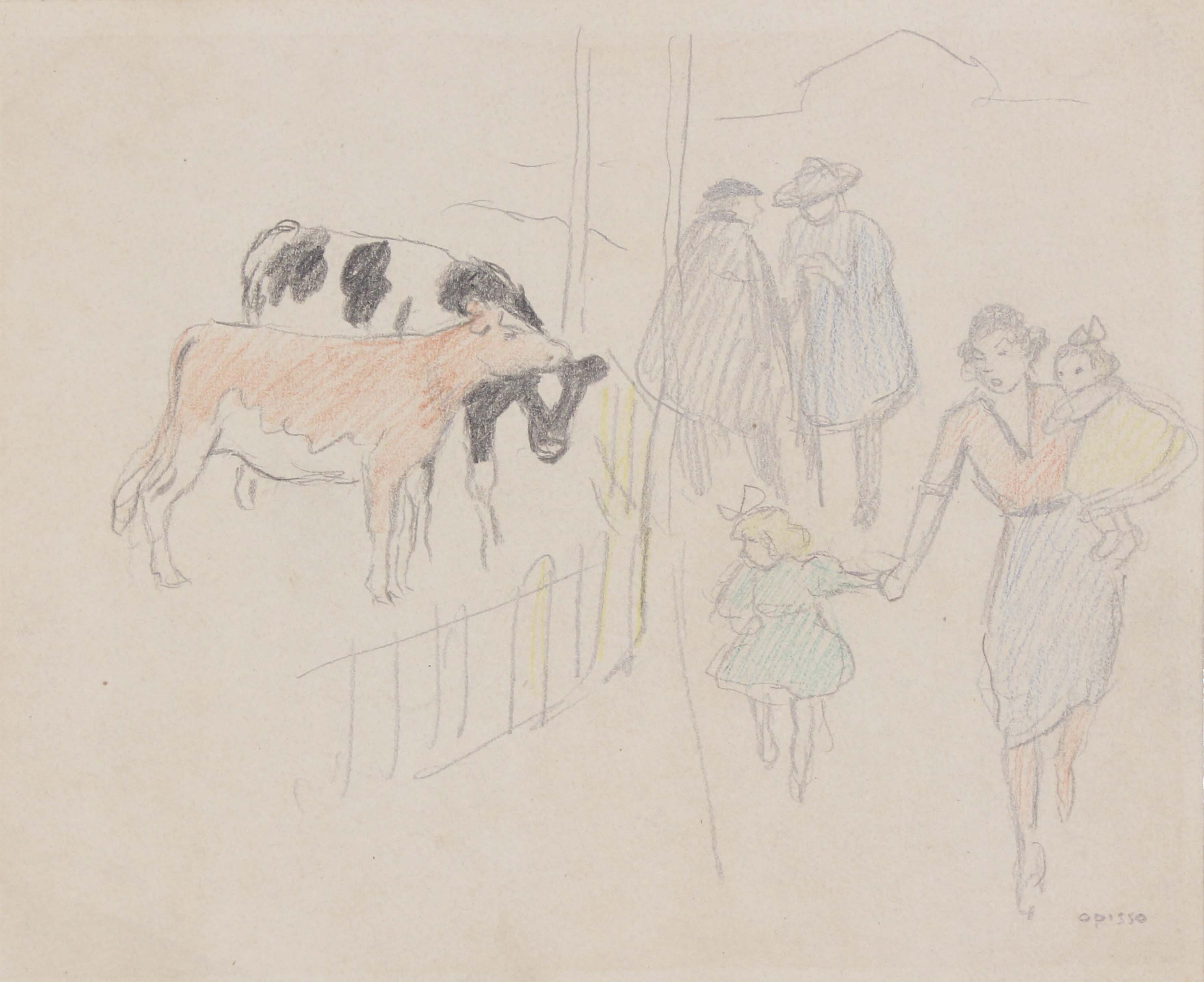 RICARD OPISSO (1880-1966). "COWS"