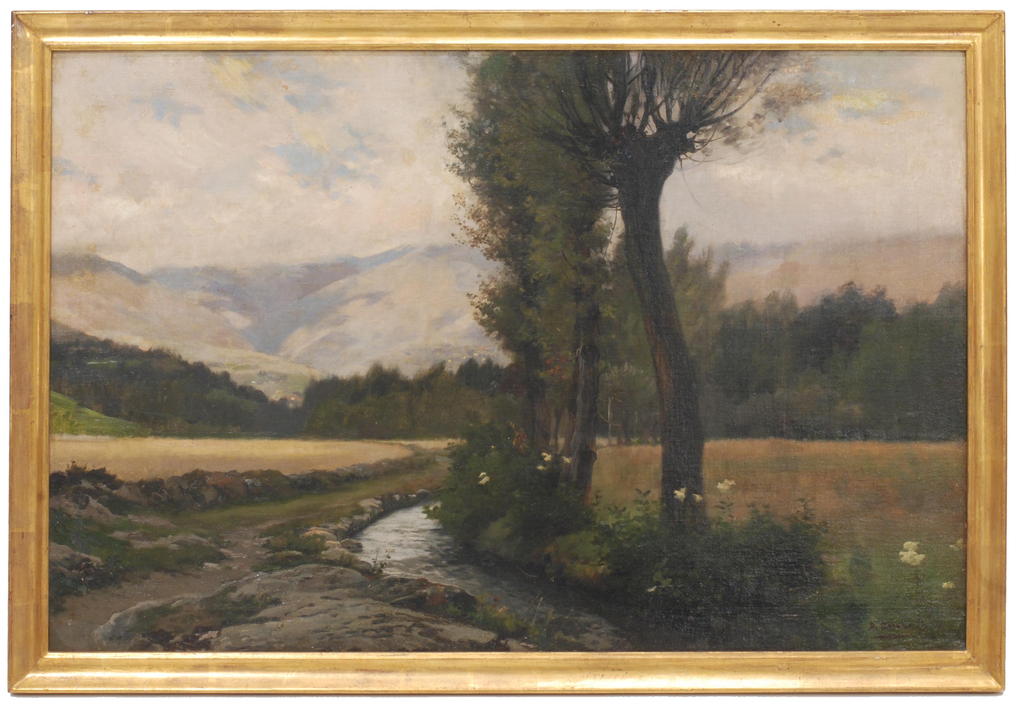 ESCUELA CATALANA, SIGLO XIX. "PAISAJE".
