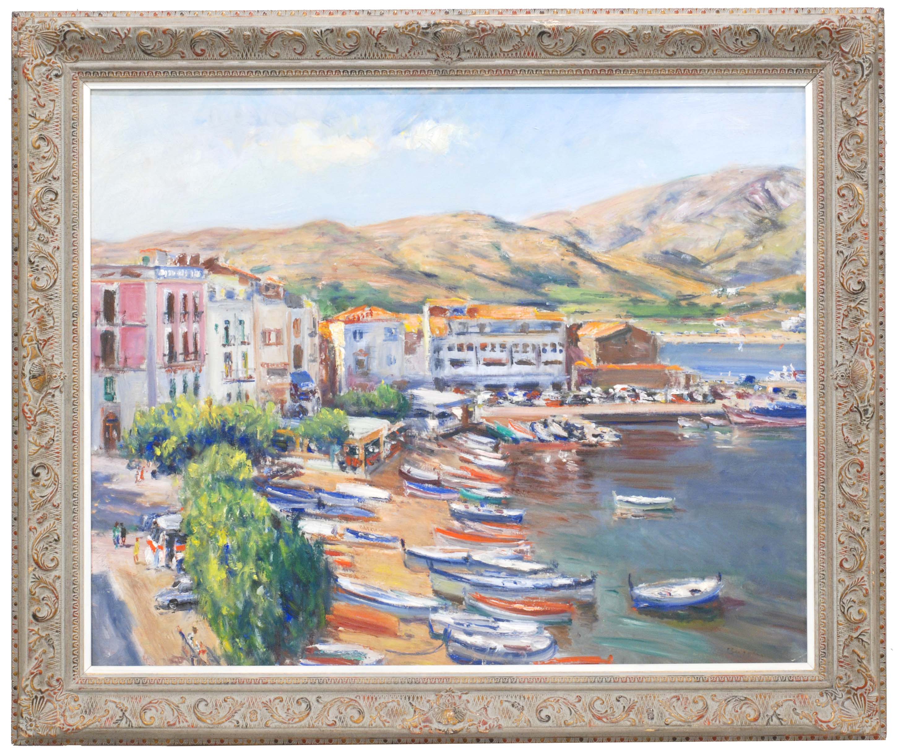 SIMÓ BUSOM (1927). "BEACH AND QUAYSIDE AT LA TIMBA", PORT D