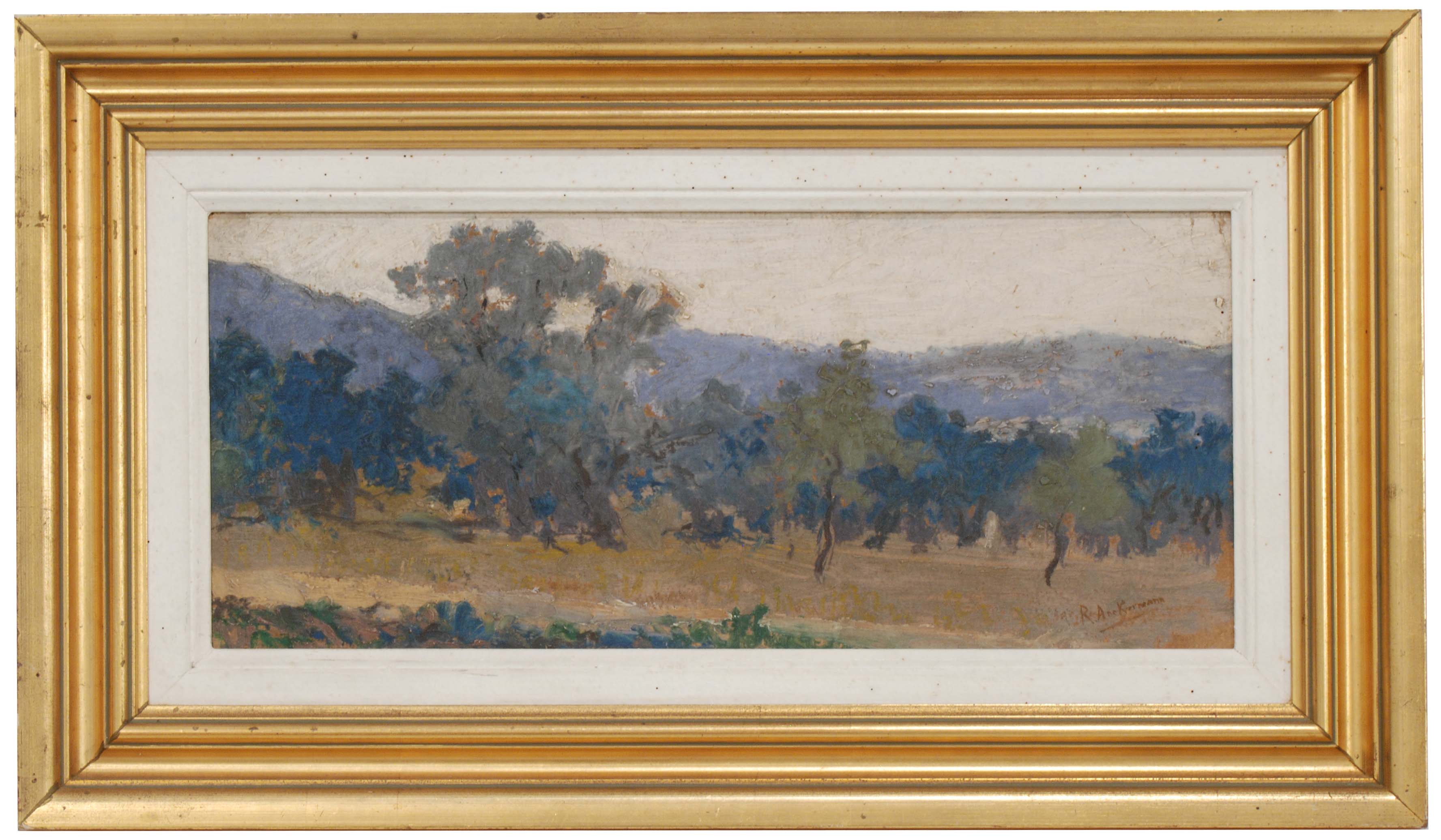 RICARDO ANKERMANN Y RIERA (ATRIB.) (1842-1907). "WOODED LAN