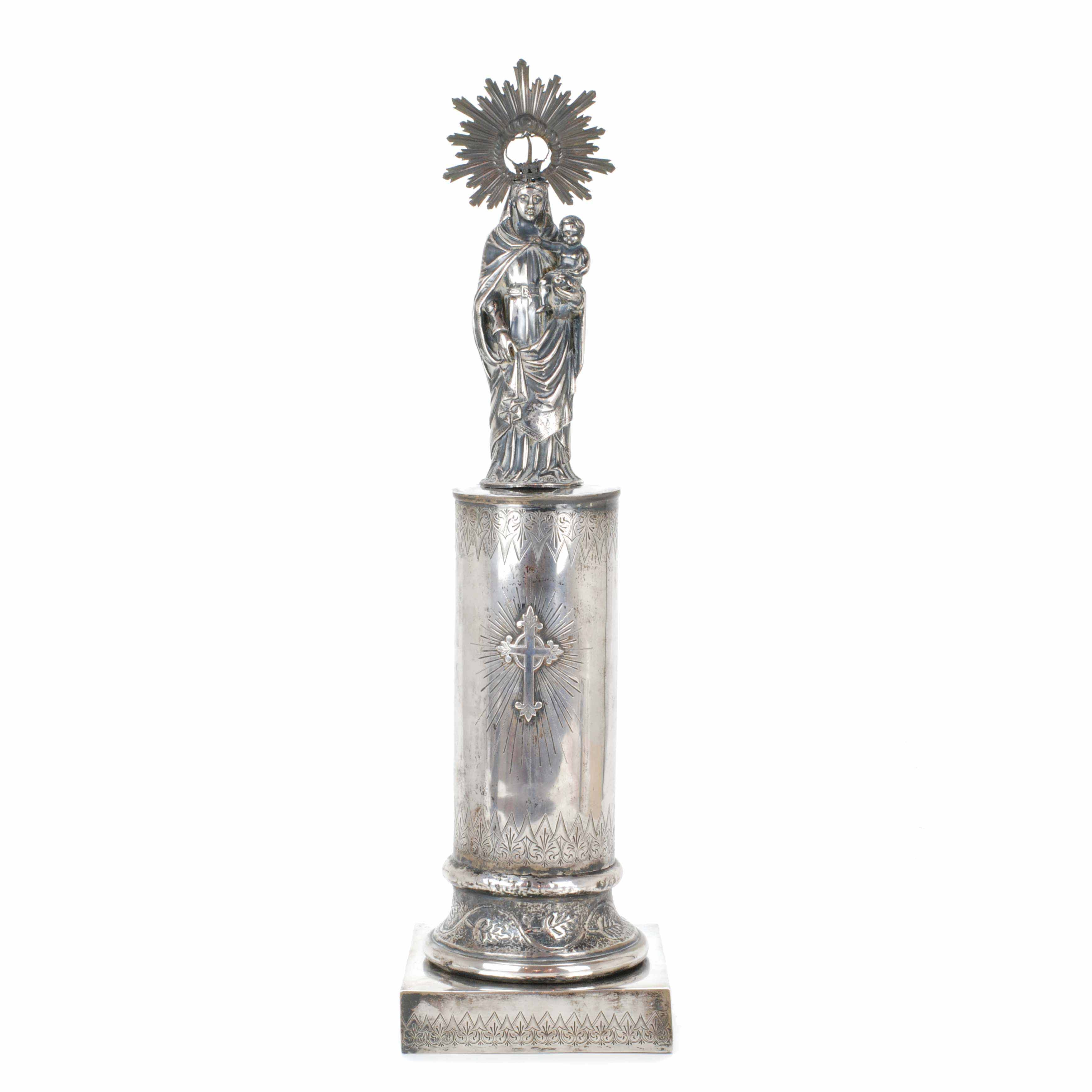 MONUMENTO ZARAGOZANO A LA "VIRGEN DEL PILAR" EN PLATA, PRIM