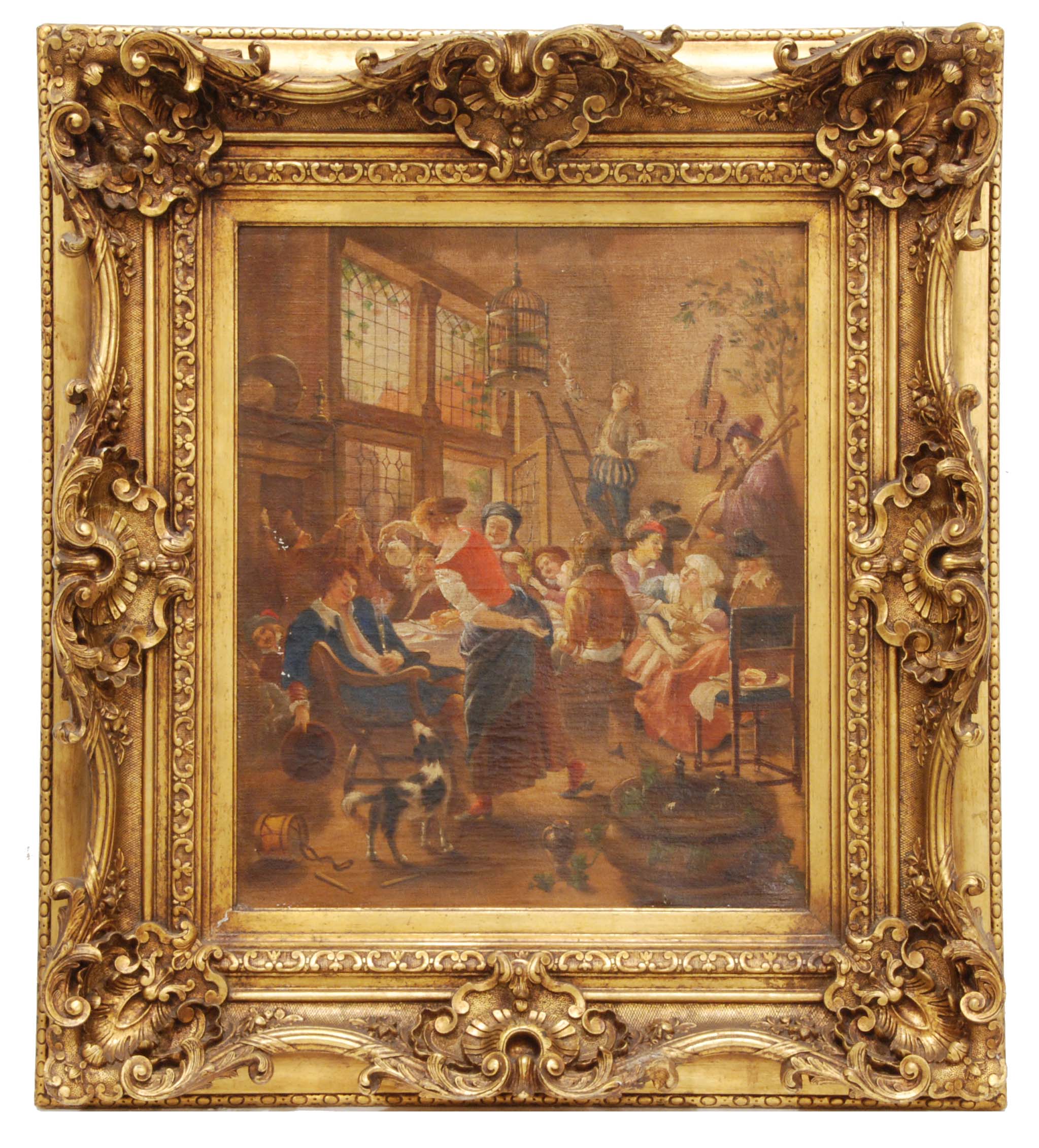 BELGIAN SCHOOL, C18th  "INN SCENE."