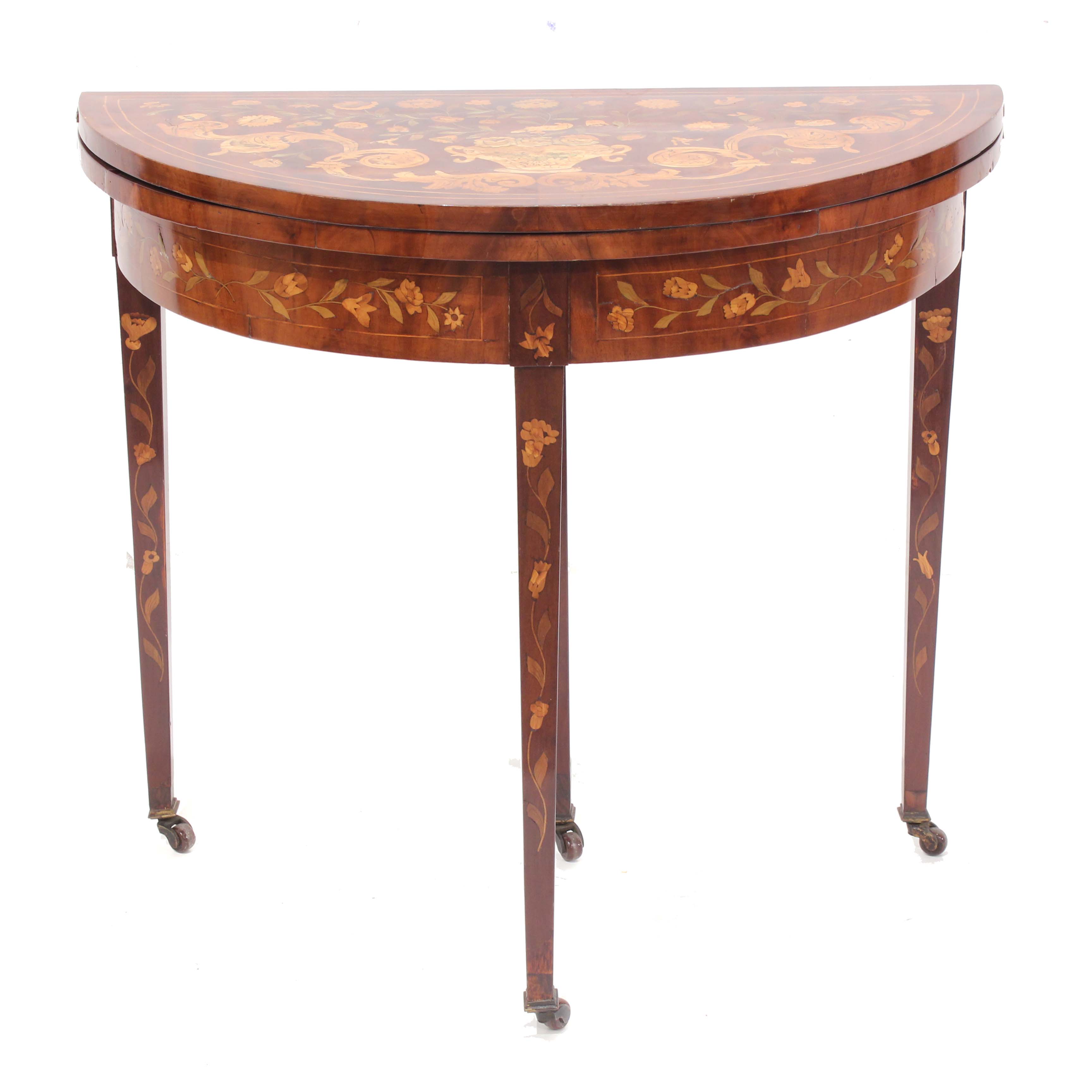 DUTCH CARD TABLE, MID C20th.