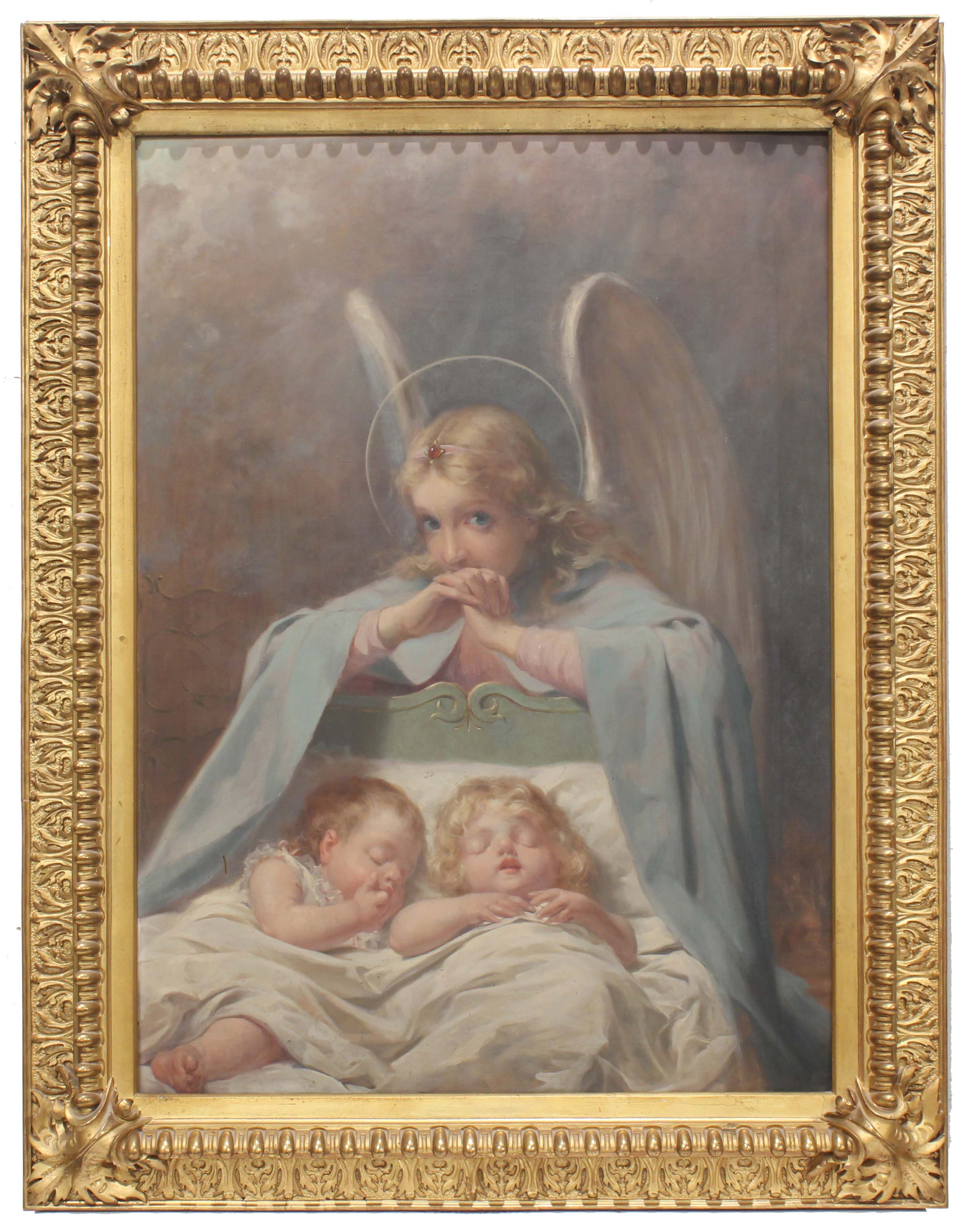 ANTONIO GELABERT ALART (?-1930). "THE GUADRIAN ANGEL".