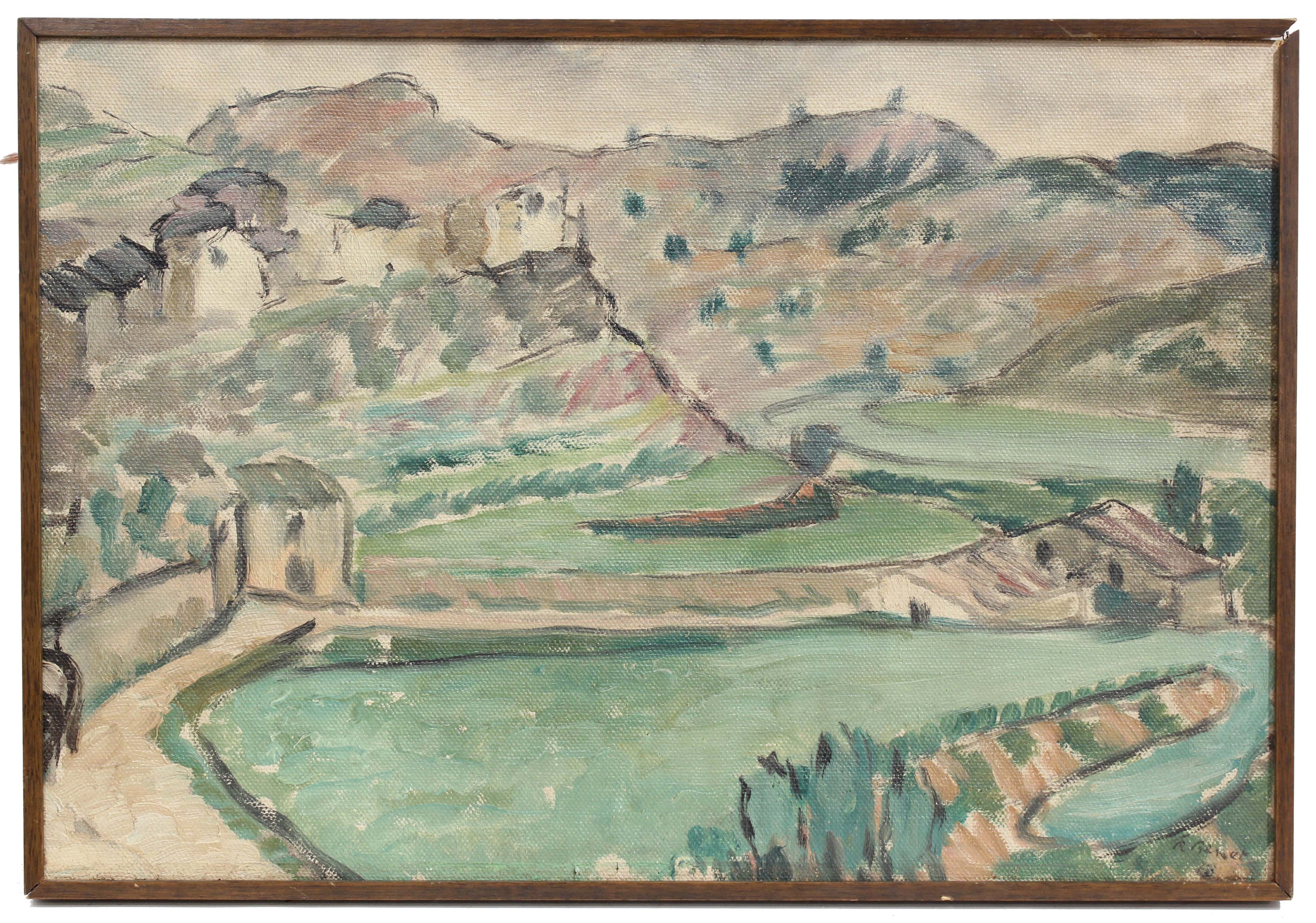RAFAEL BENET VANCELLS (1889 -1979). "VIEW OF MURA IN SPRING