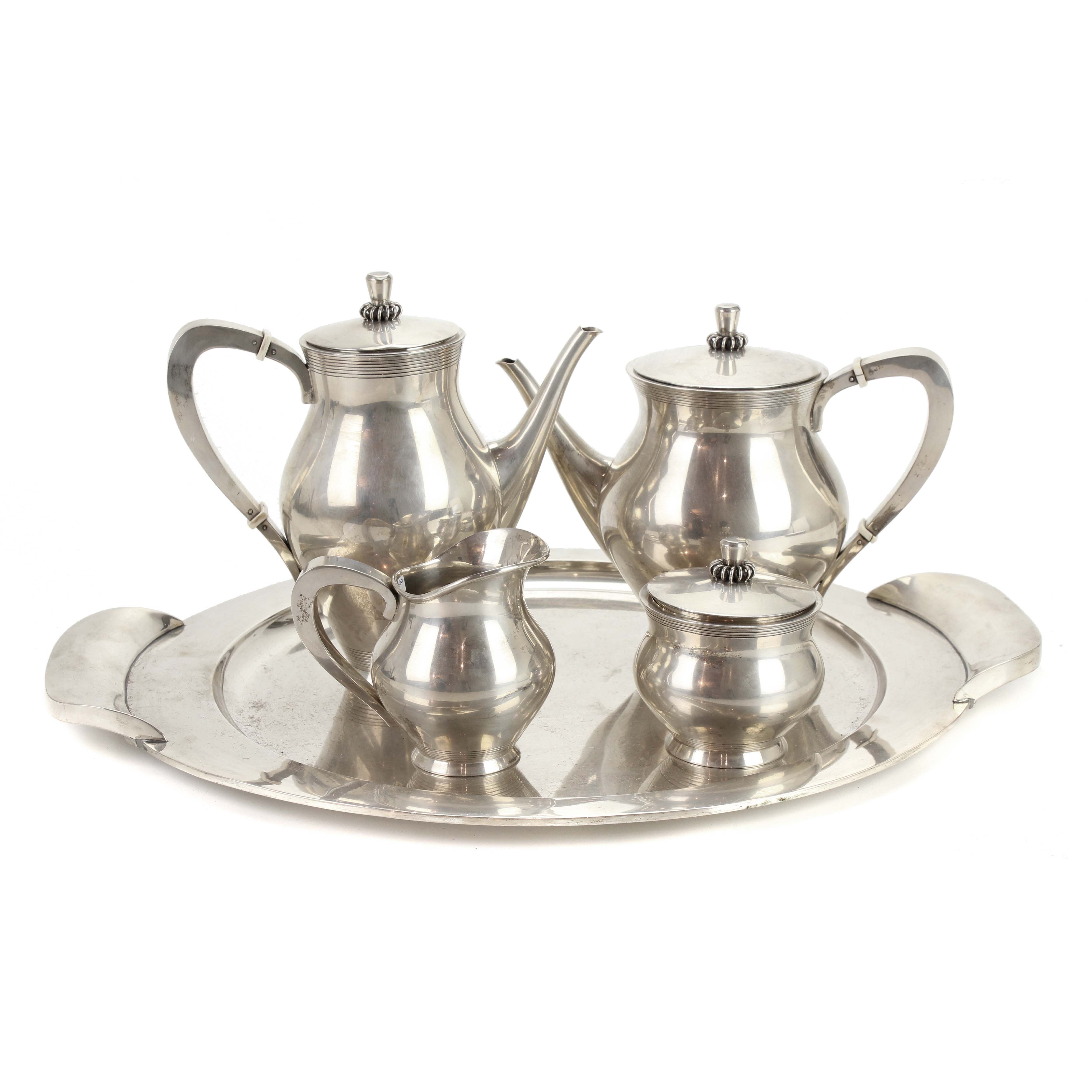 BARCELONA COFFEE AND TEA SET, MID C20th.