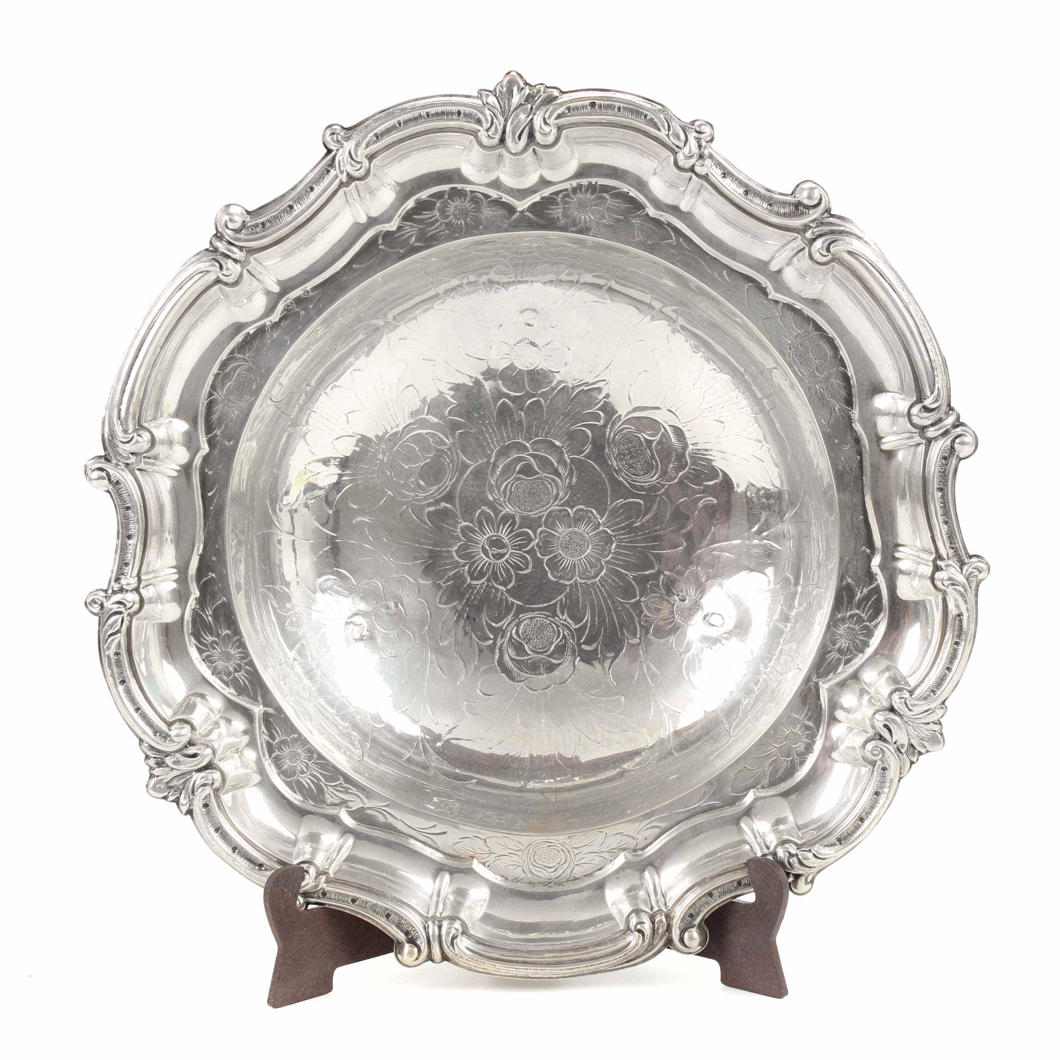 SPANISH SILVER CENTREPIECE, MID 20TH CENTURY.