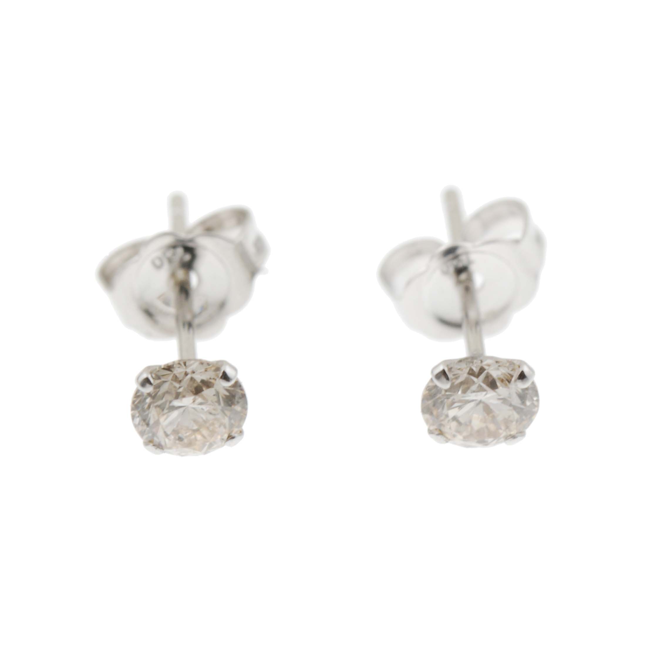 PENDIENTES DORMILONAS DE DIAMANTES.