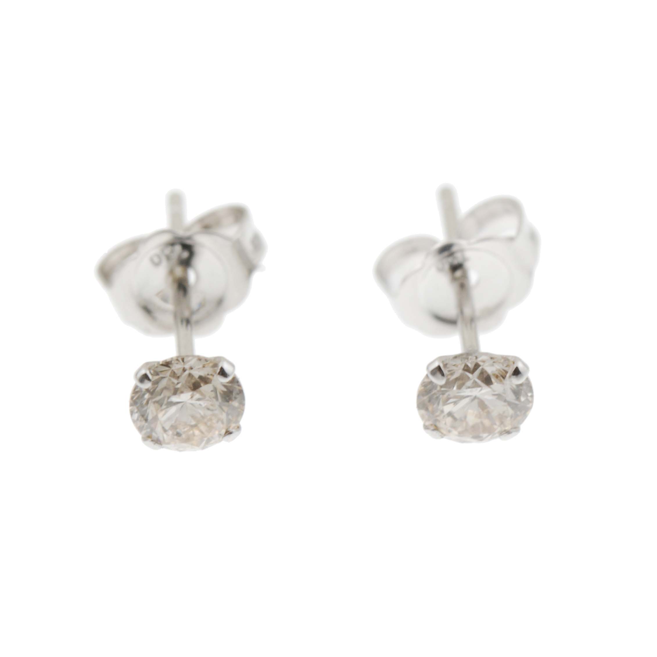 PENDIENTES DORMILONAS DE DIAMANTES.