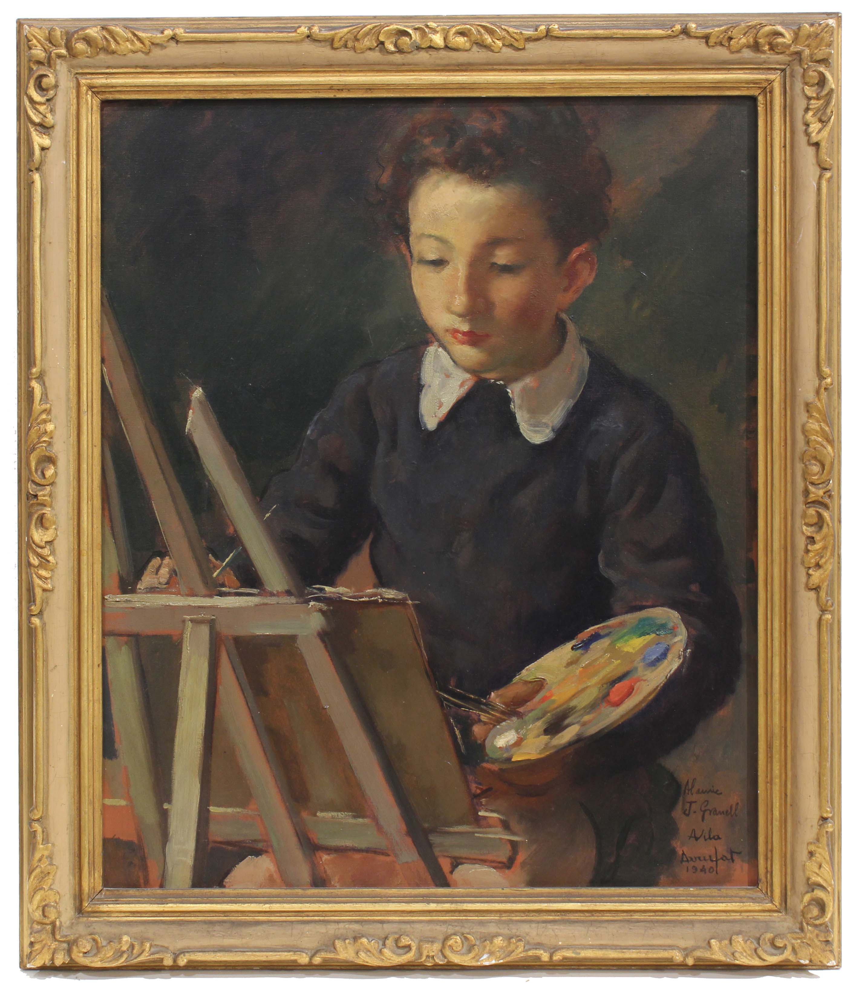 ANTONI VILA ARRUFAT (1896-1989). "EL PEQUEÑO ARTISTA", 1940