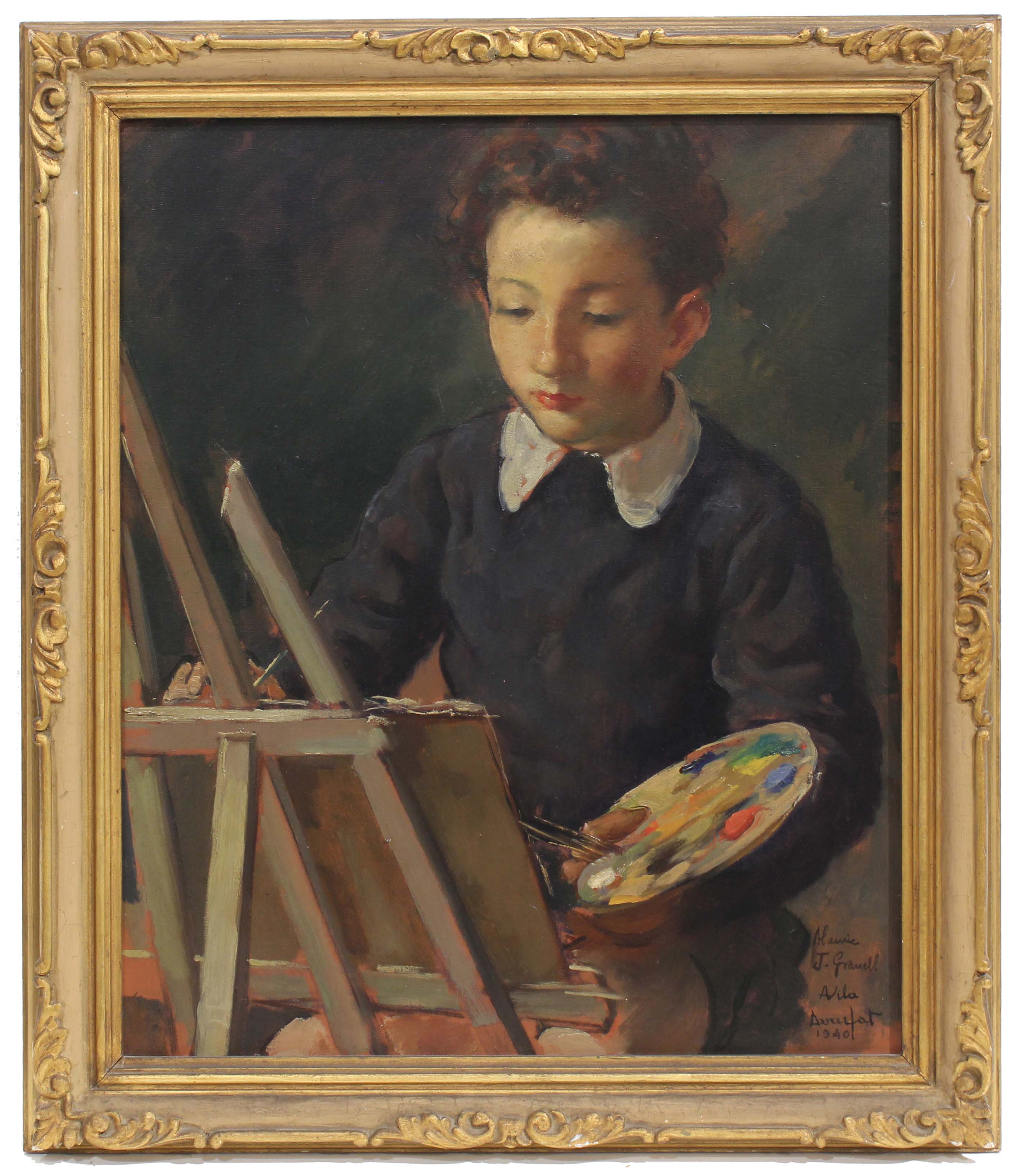 ANTONI VILA ARRUFAT (1896-1989). "THE LITTLE ARTIST". 1940.