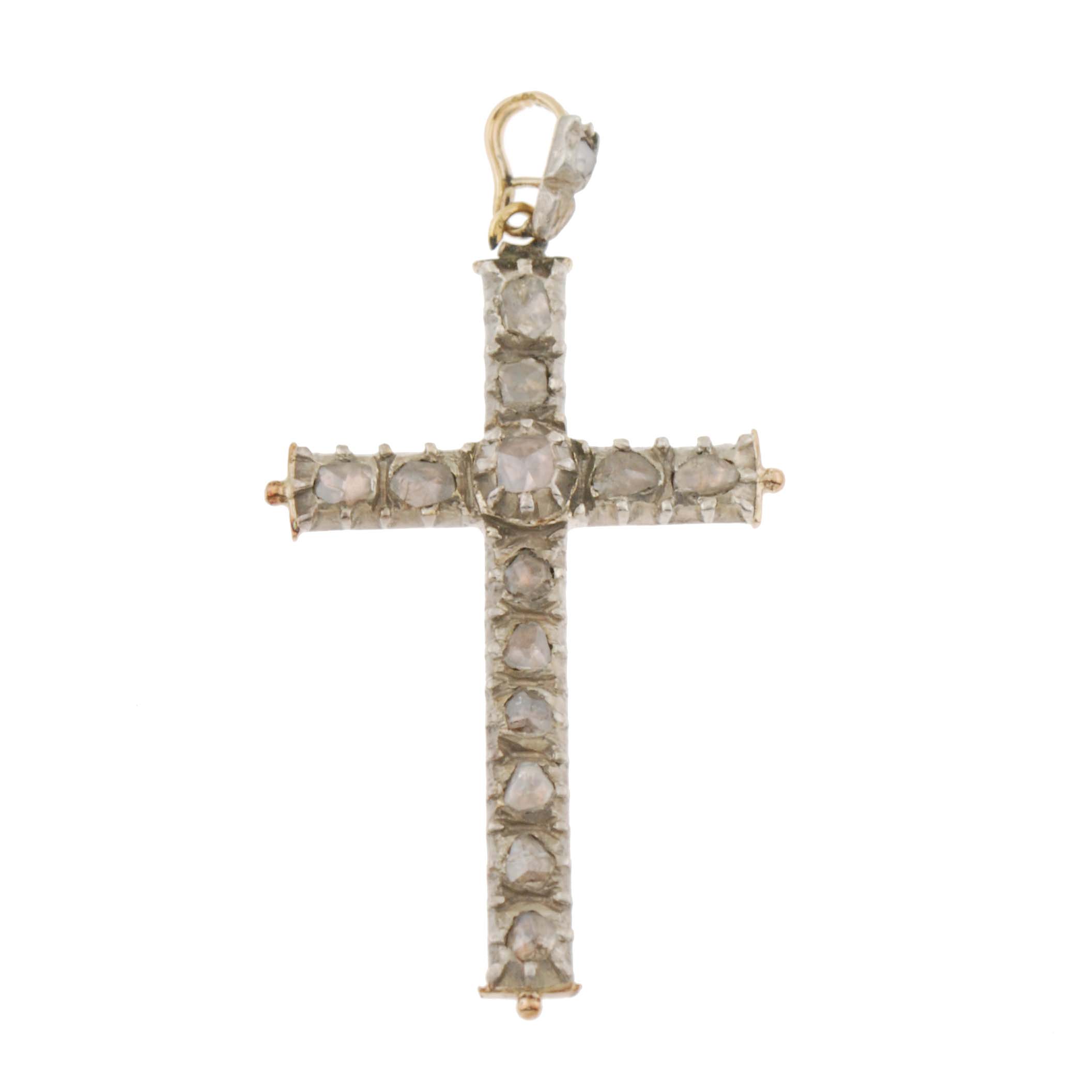 COLGANTE CRUZ DE DIAMANTES.