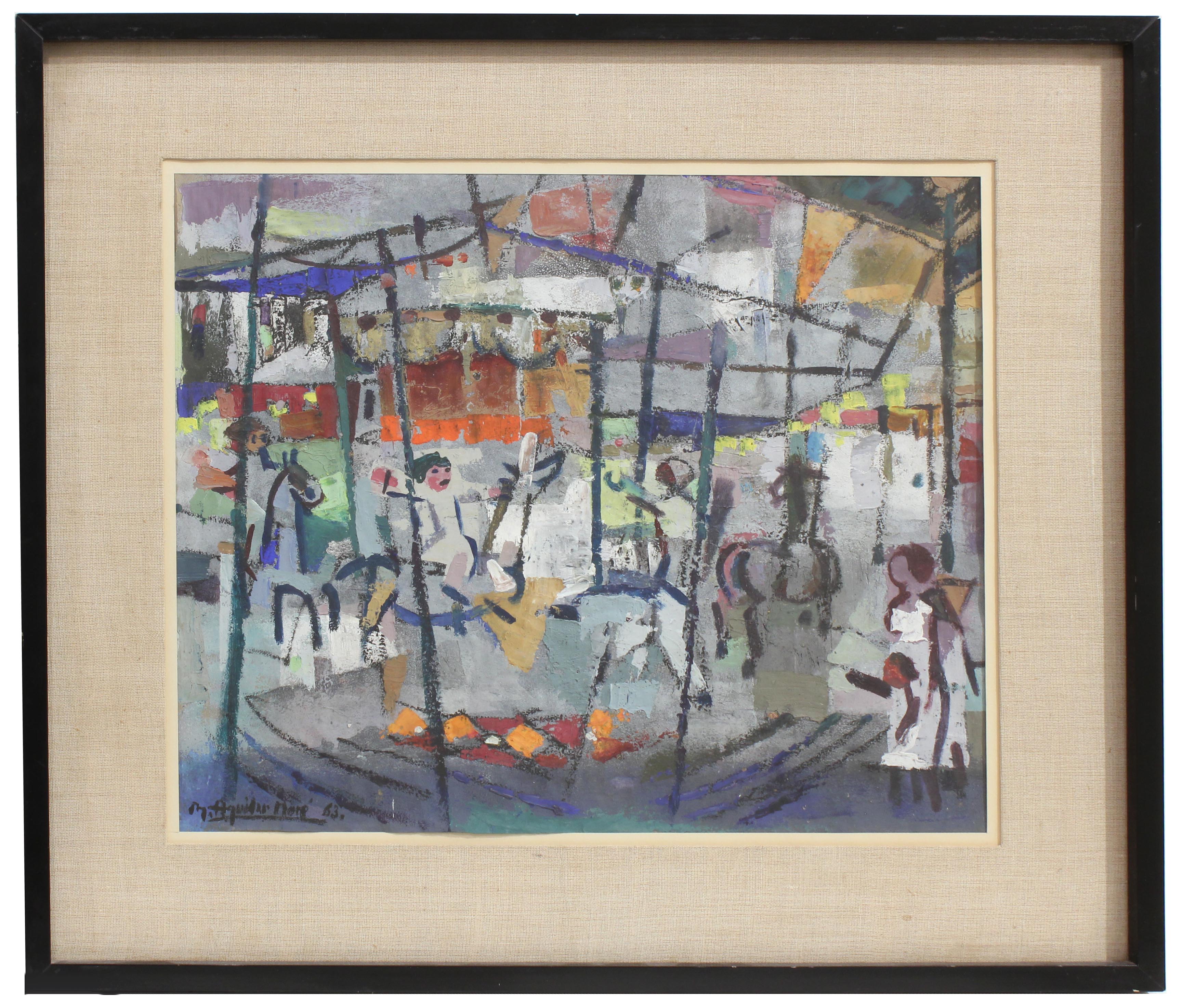 RAMÓN AGUILAR MORE (1924-2015). "CAROUSEL", 1963.