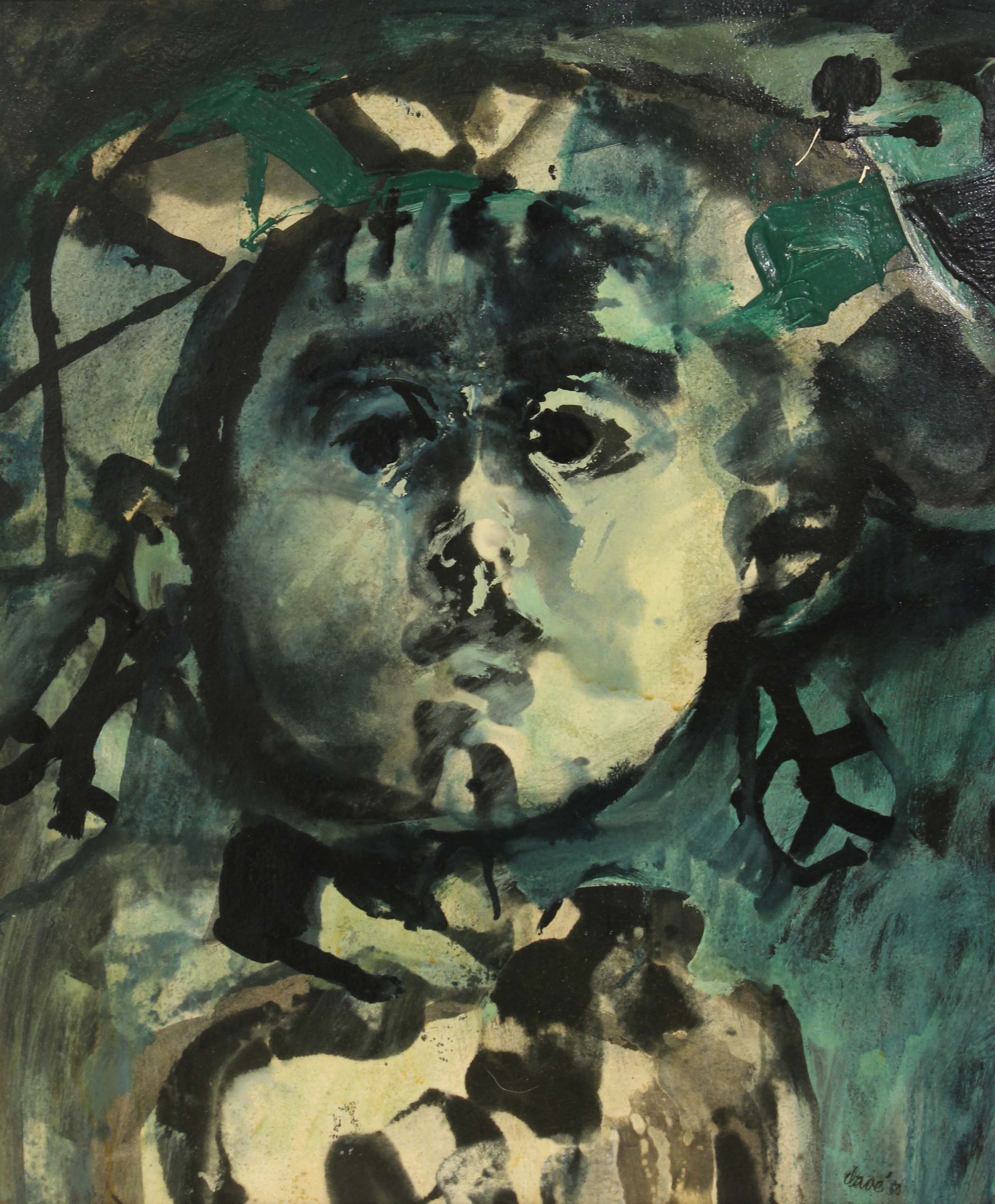 ANTONI CLAVÉ (1913-2005). "LITTLE HARLEQUIN".1950.