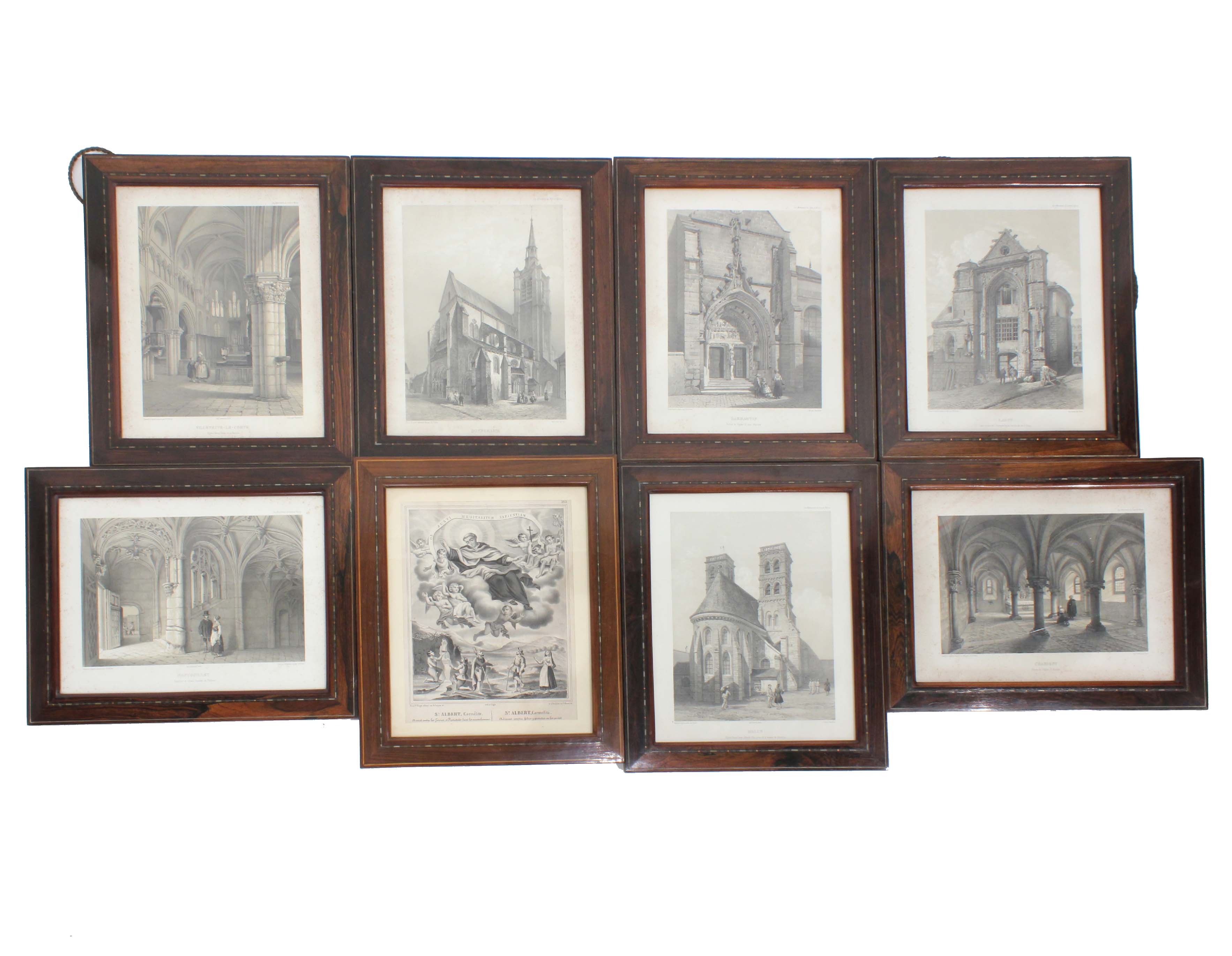 EIGHT SPANISH FRAMES, MID C19th.