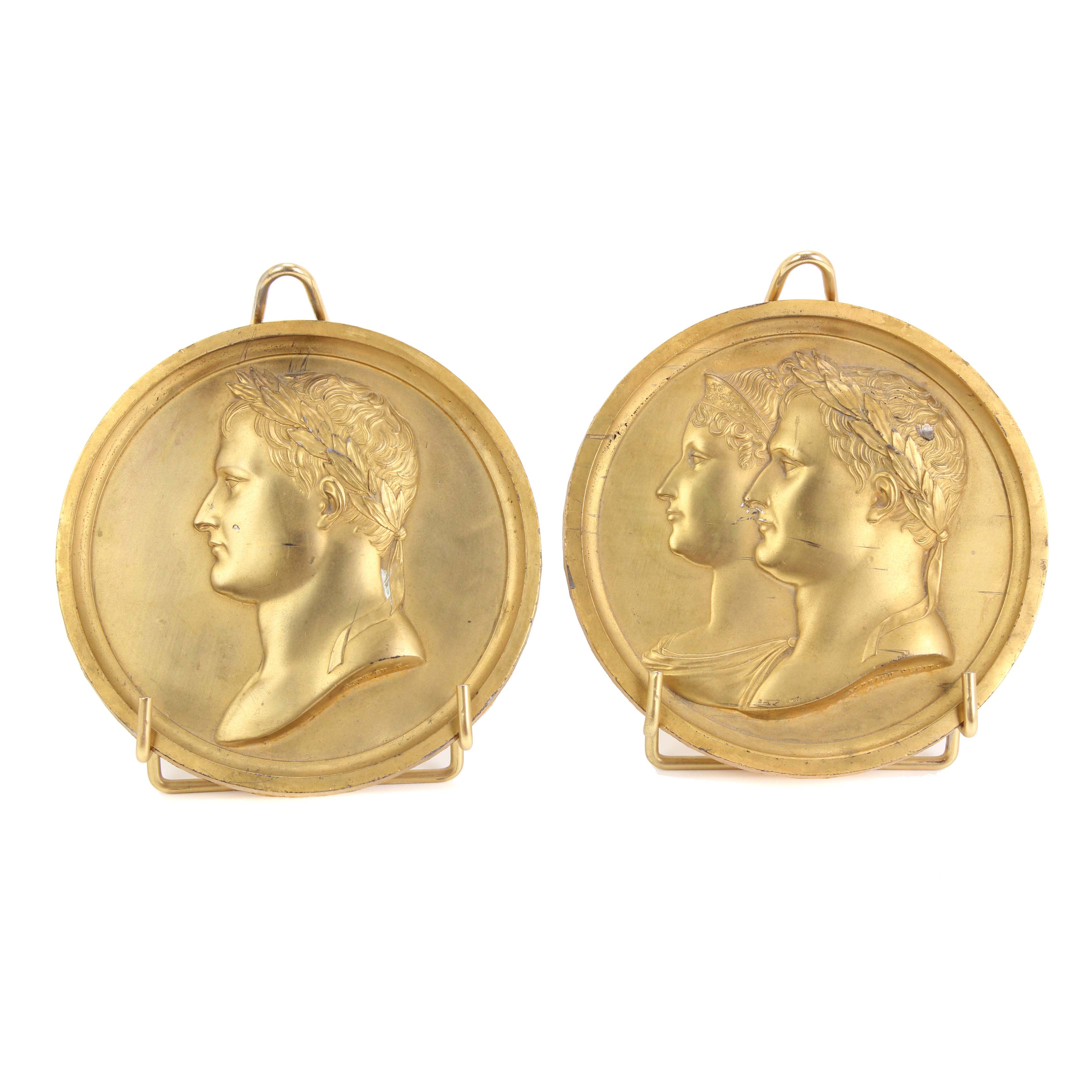 AFTER MODELS OF BERTRAND ANDRIEU (1761-1822). PAIR OF NAPOL