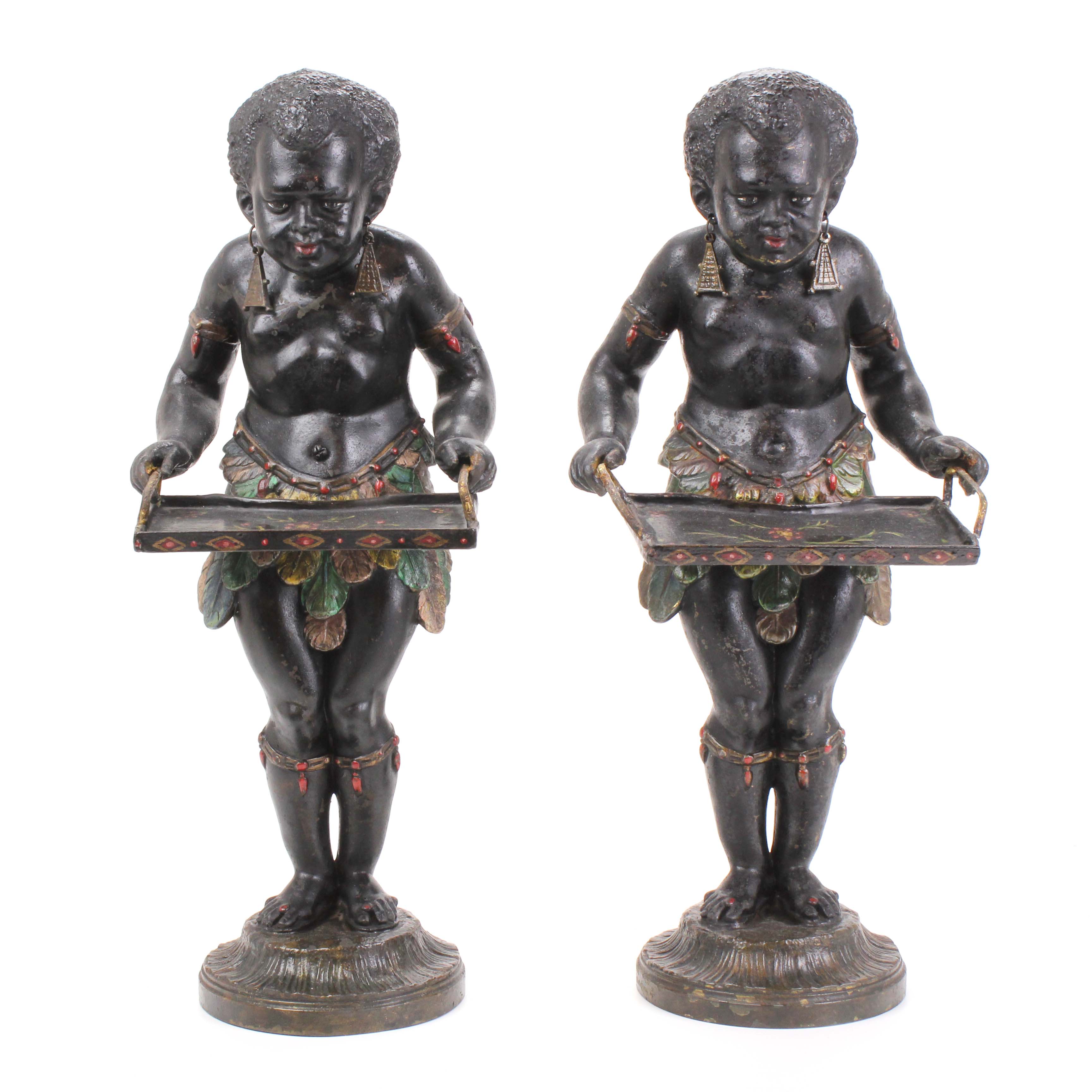 PAIR OF "BLACKAMOORS" SECOND HALF C19th.