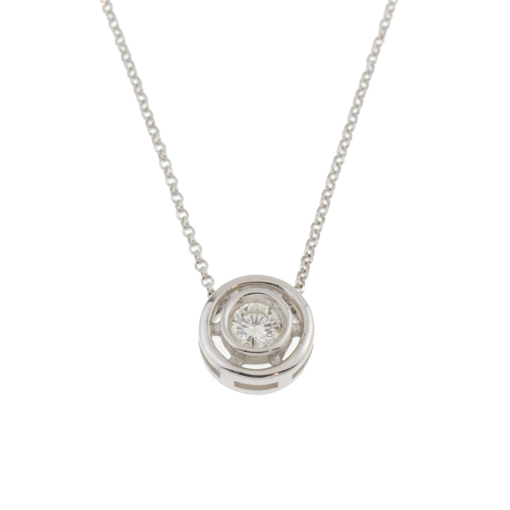 DIAMOND SOLITAIRE PENDANT.