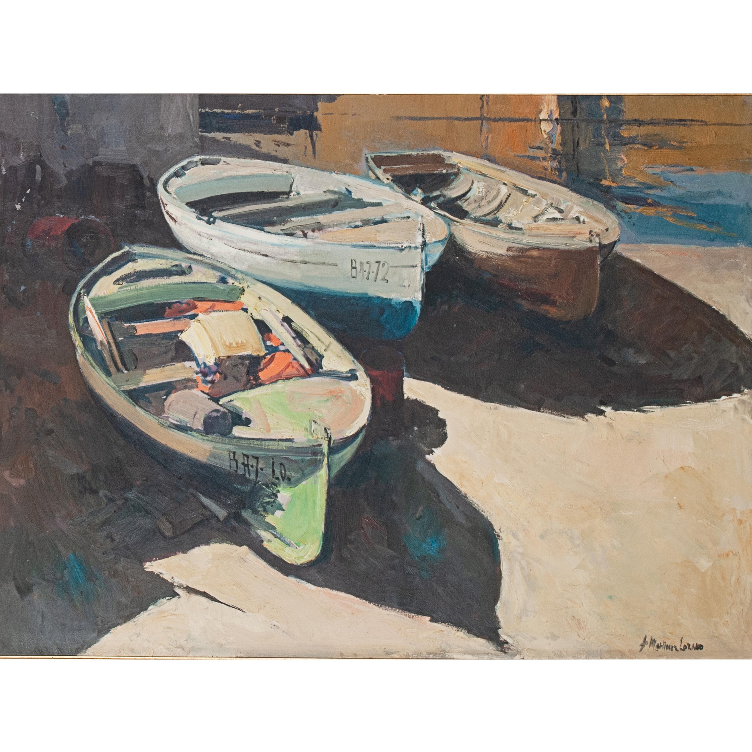 JOSEP MARTÍNEZ LOZANO (1923-2006). "BARCAS".