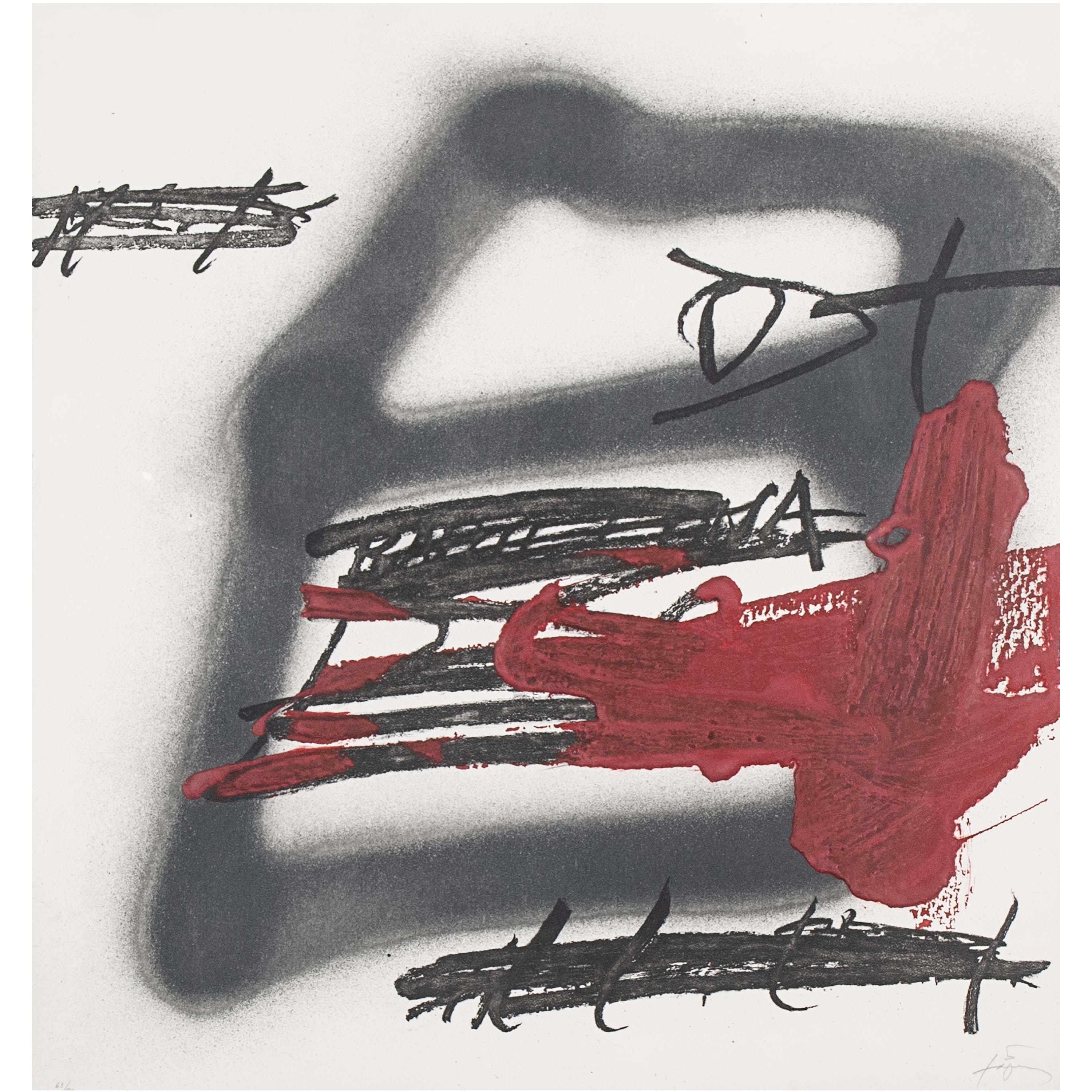 ANTONI TÀPIES (1923-2012). "FORMA OMBREJADA", 1987.