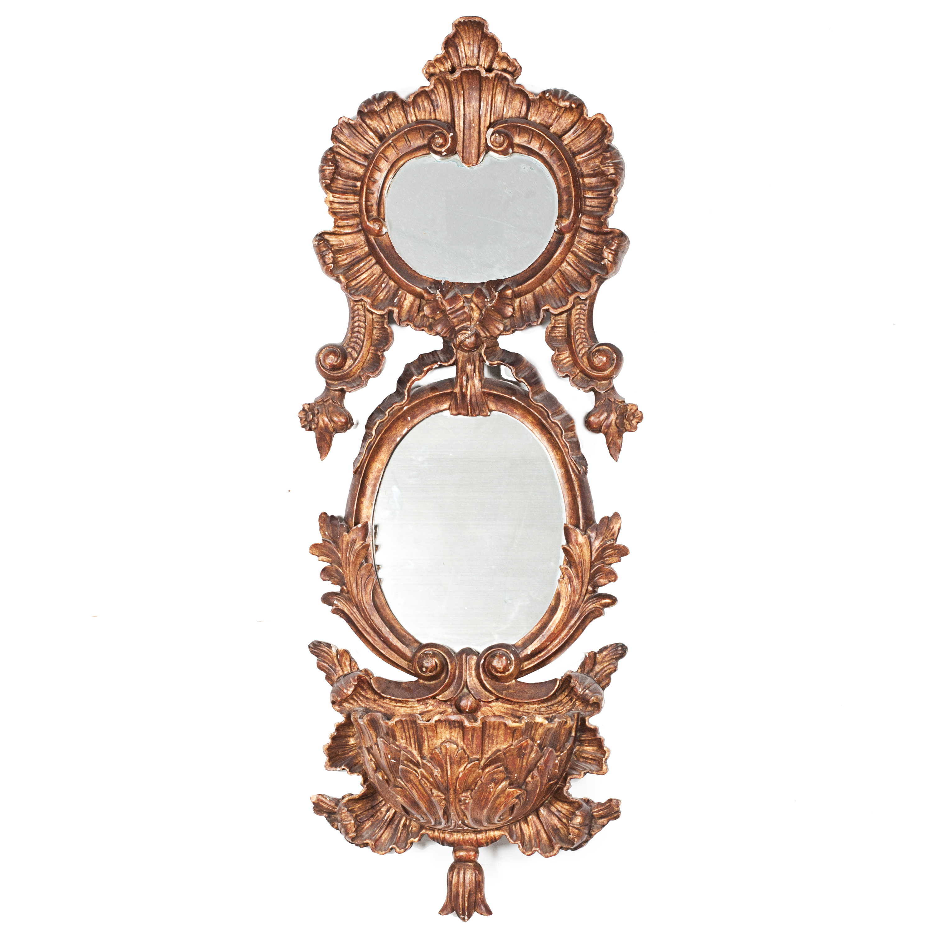 BAROQUE STYLE MIRROR, FIRST HALF C20th.